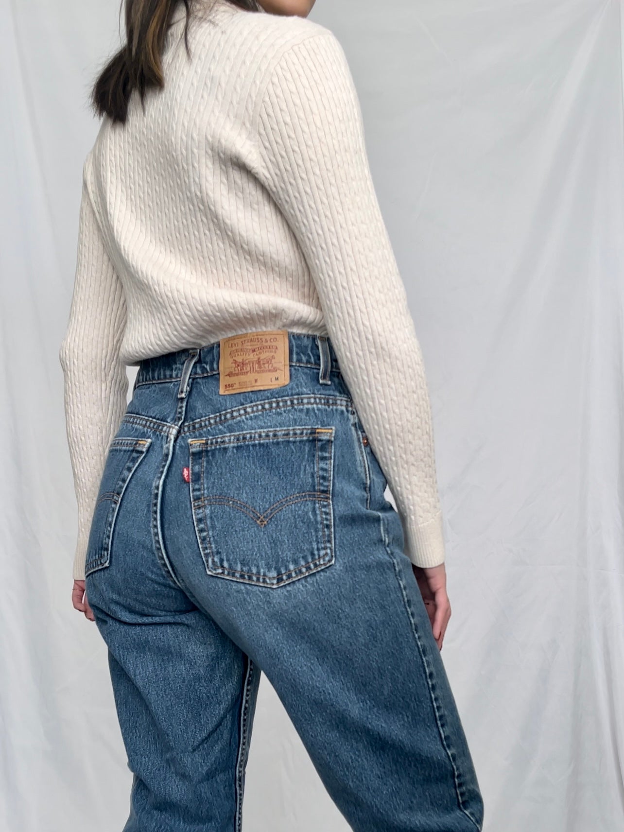 Cream Turtleneck (M/L)