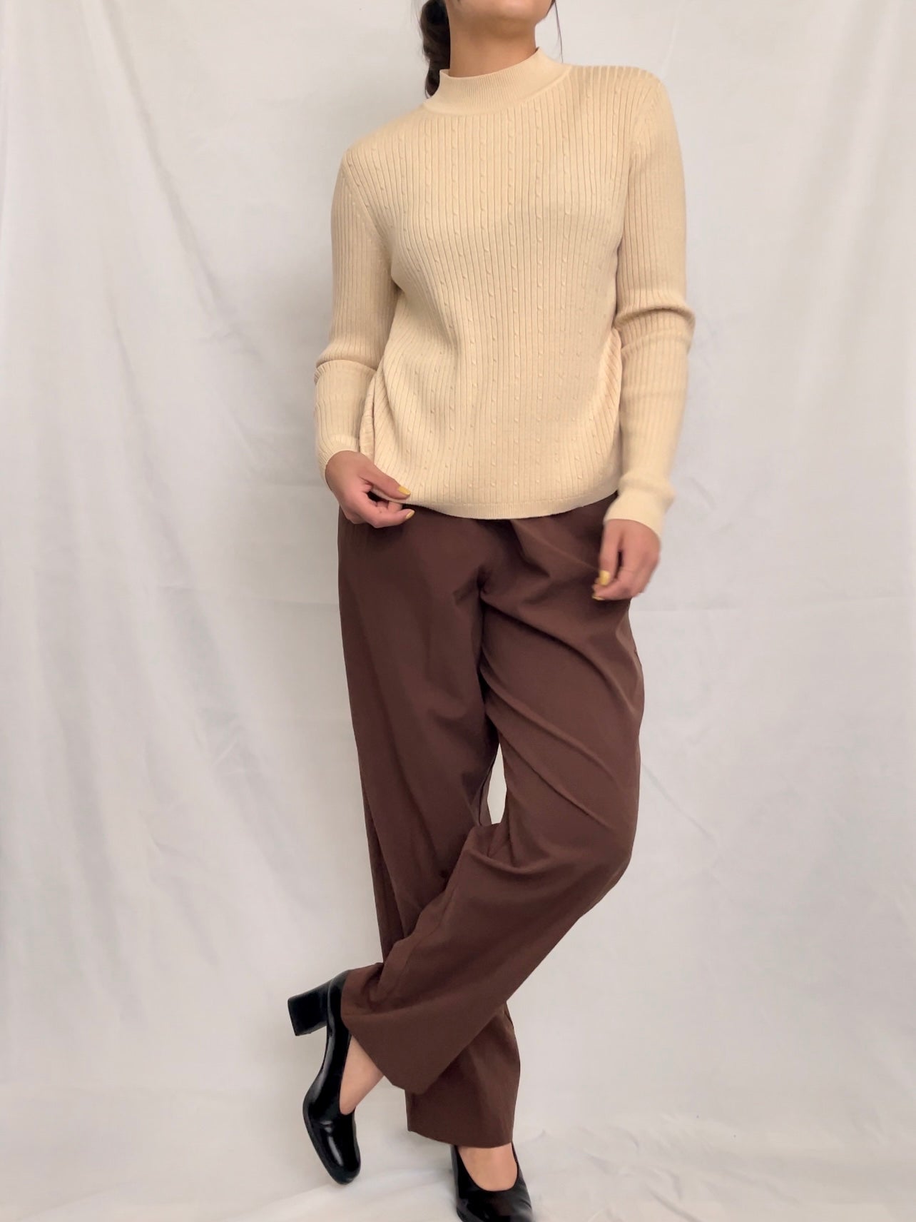 Beige Mockneck (M)