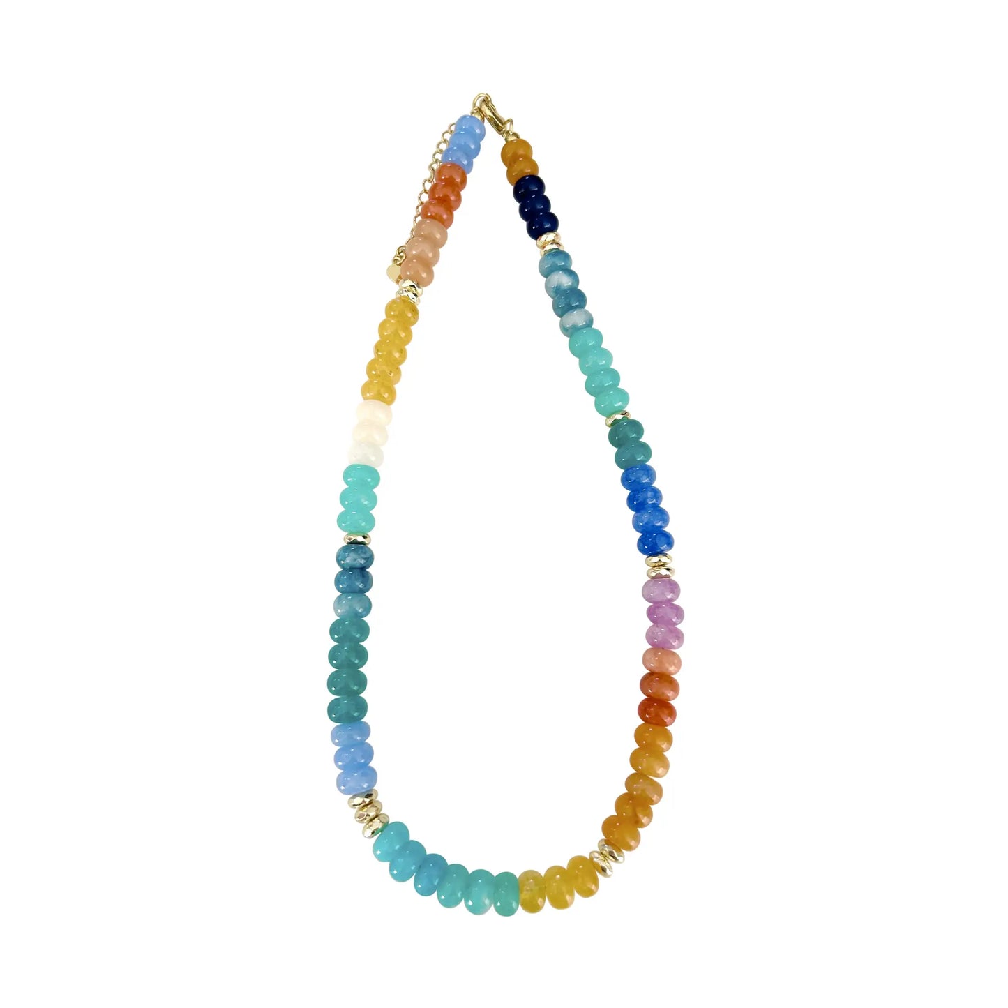 Kerry Aqua Beaded Necklace