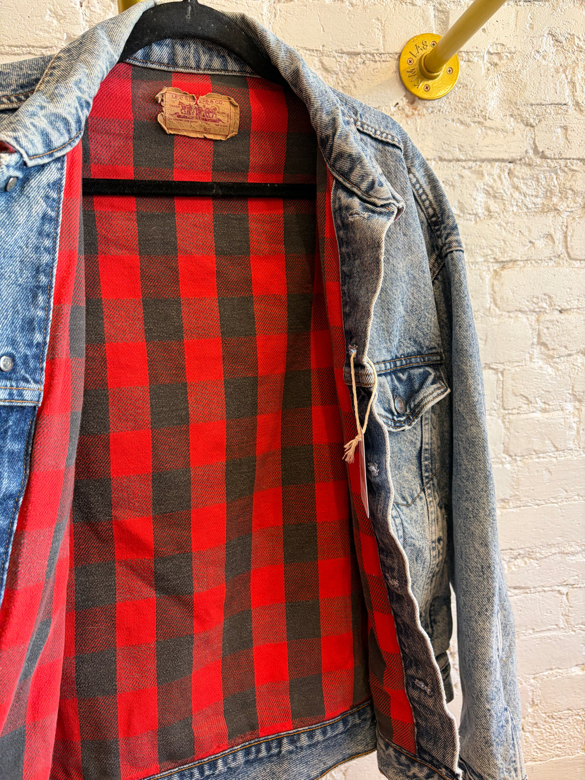 Levi’s Buffalo Plaid Lined Denim Jacket