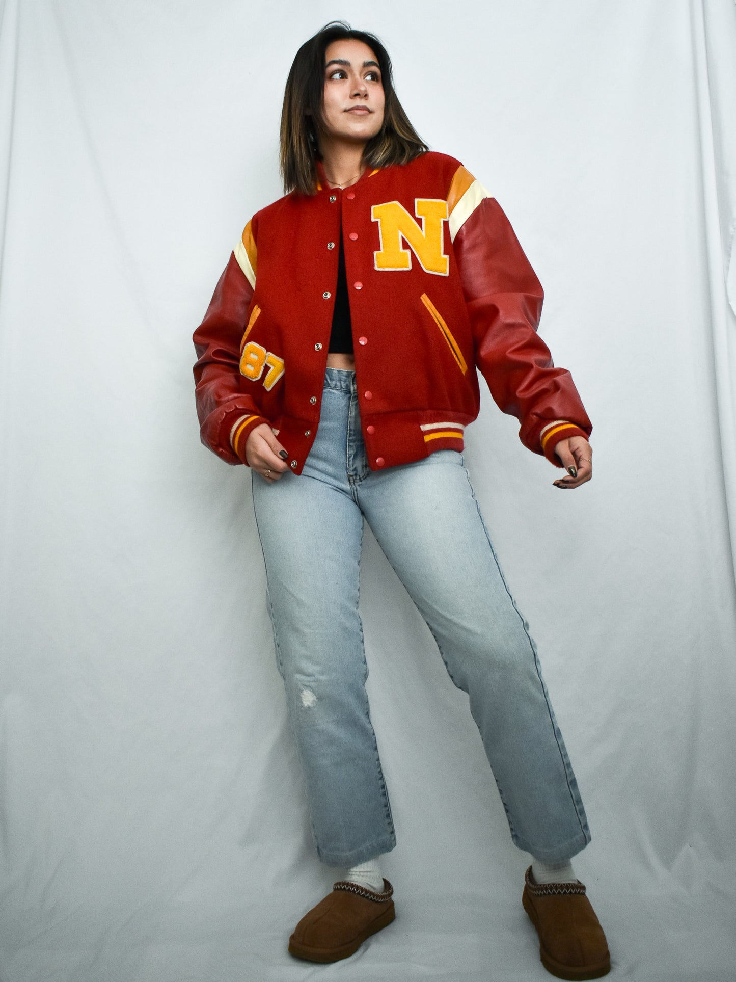 Red Letterman Jacket (M/L)