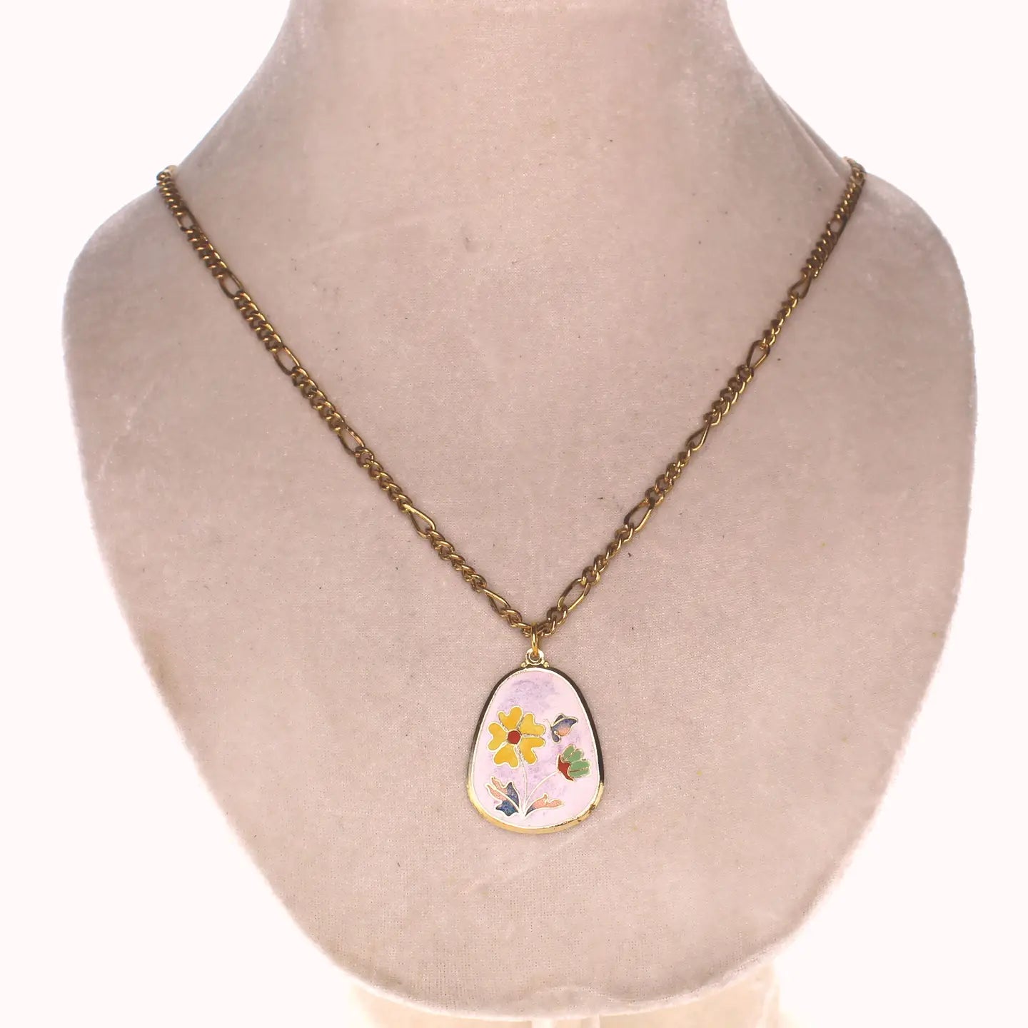 Iris Enamel Chain Necklace