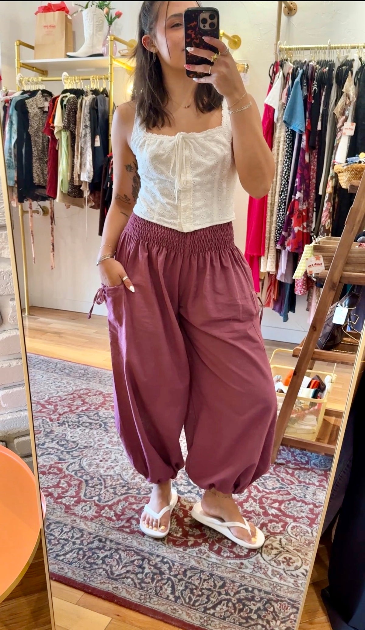 Picasso Smocked Bloomer Pant