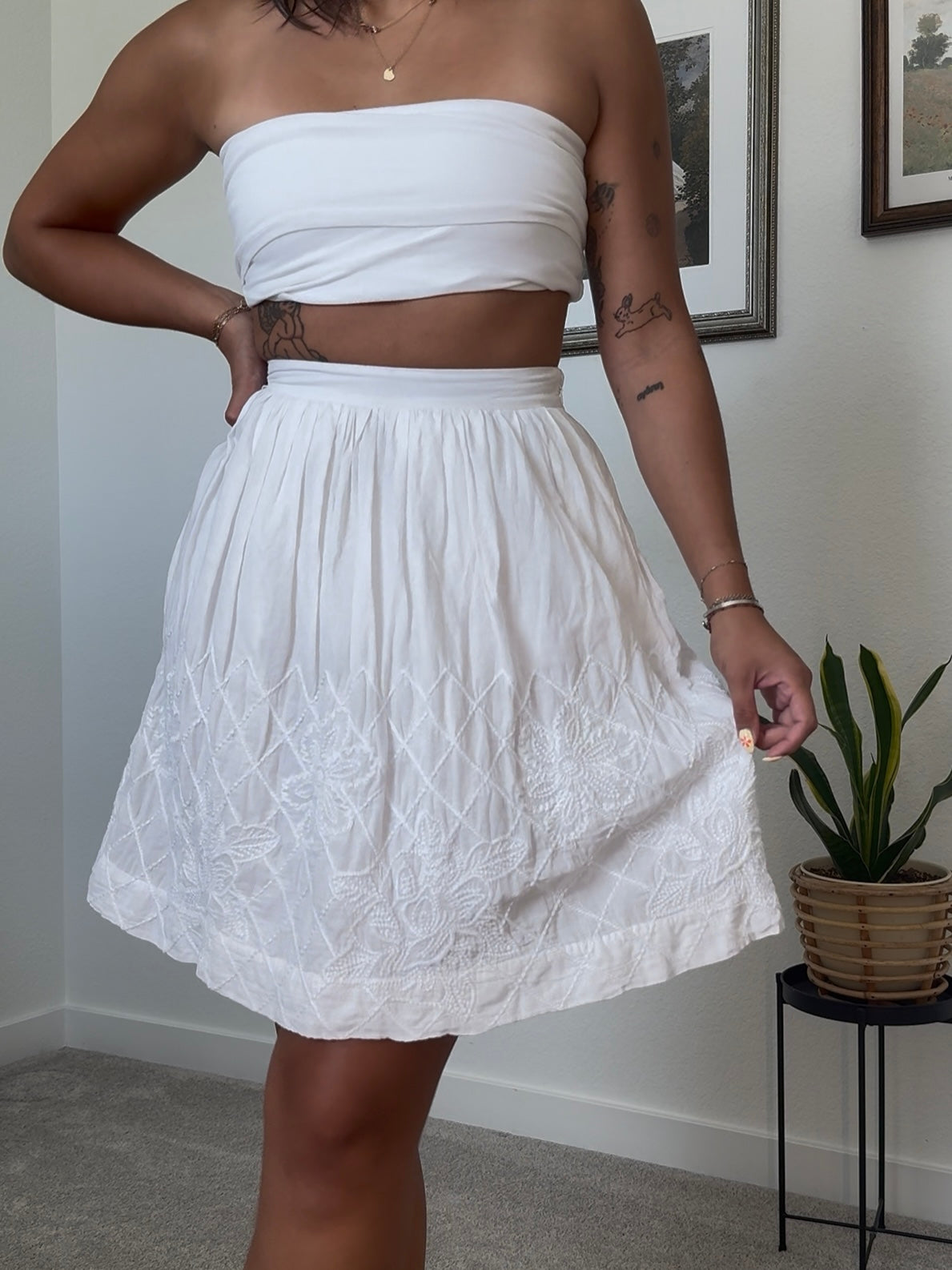 White Skirt- XS