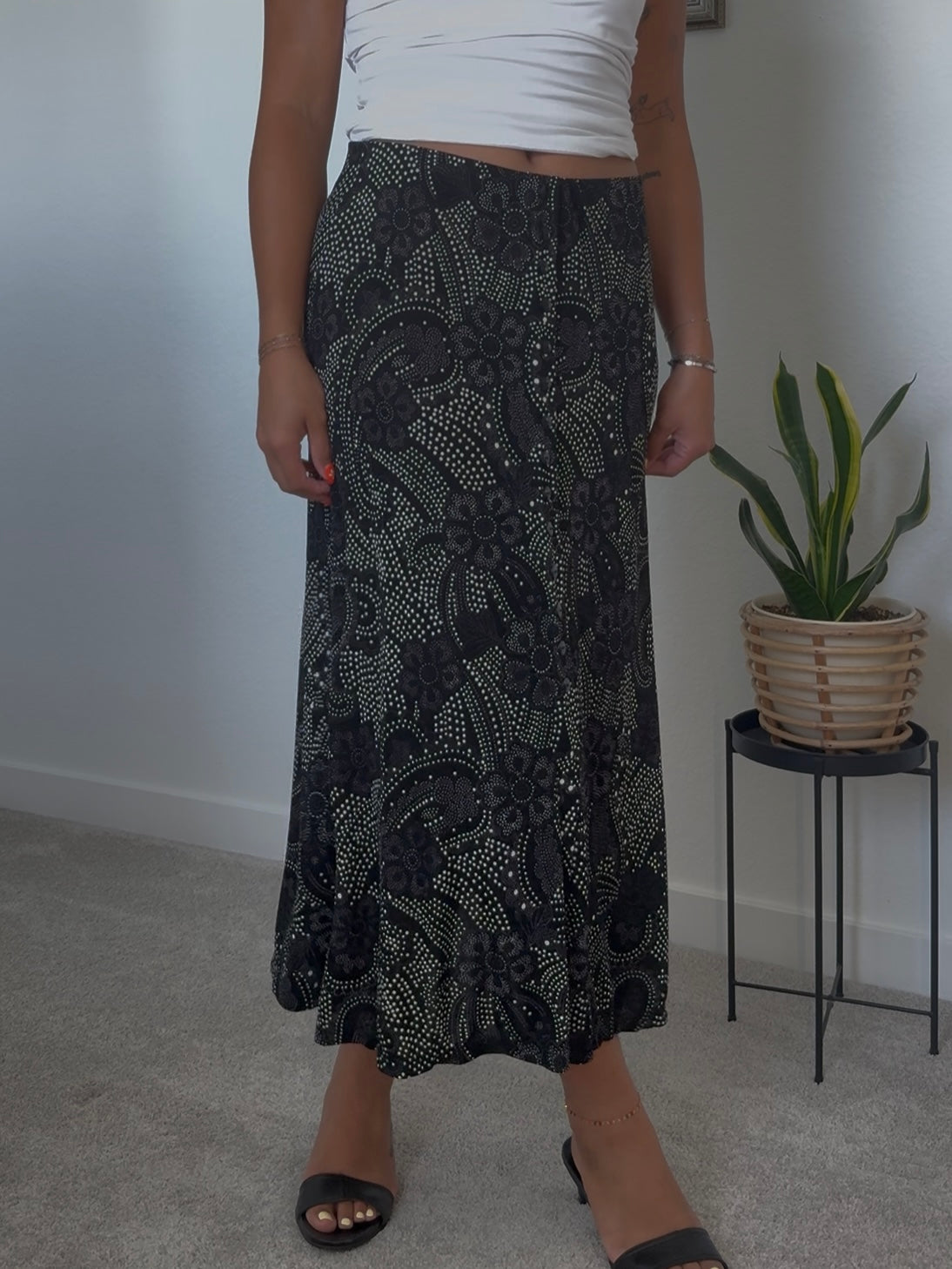 Slinky Maxi Skirt- M