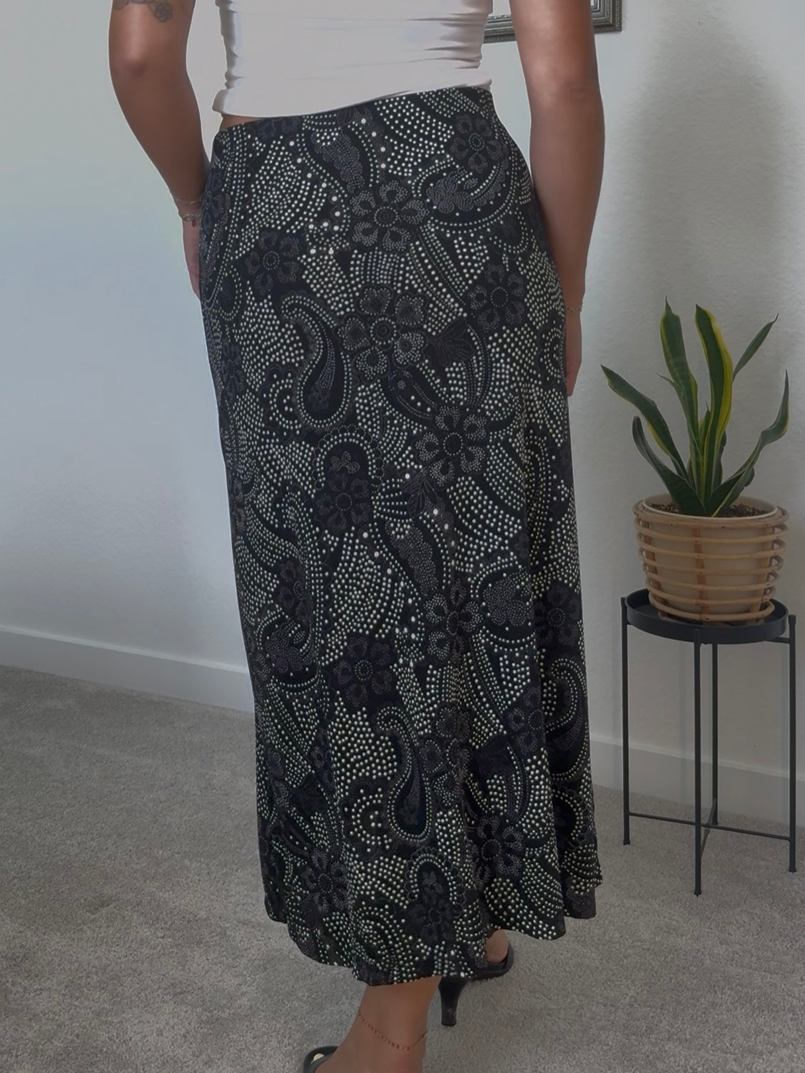 Slinky Maxi Skirt- M