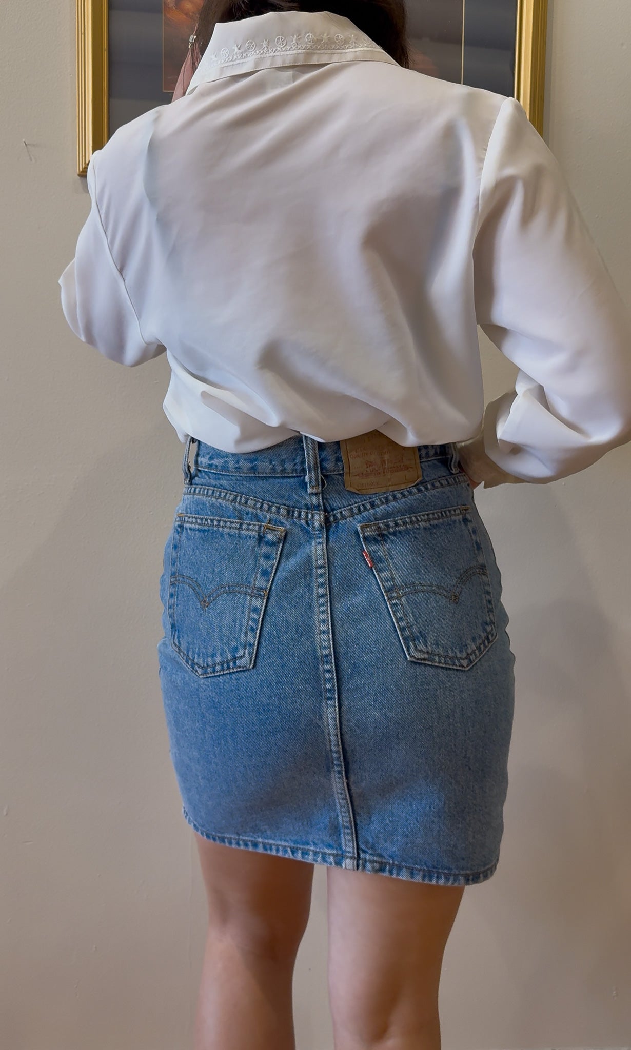 Denim Skirt- S