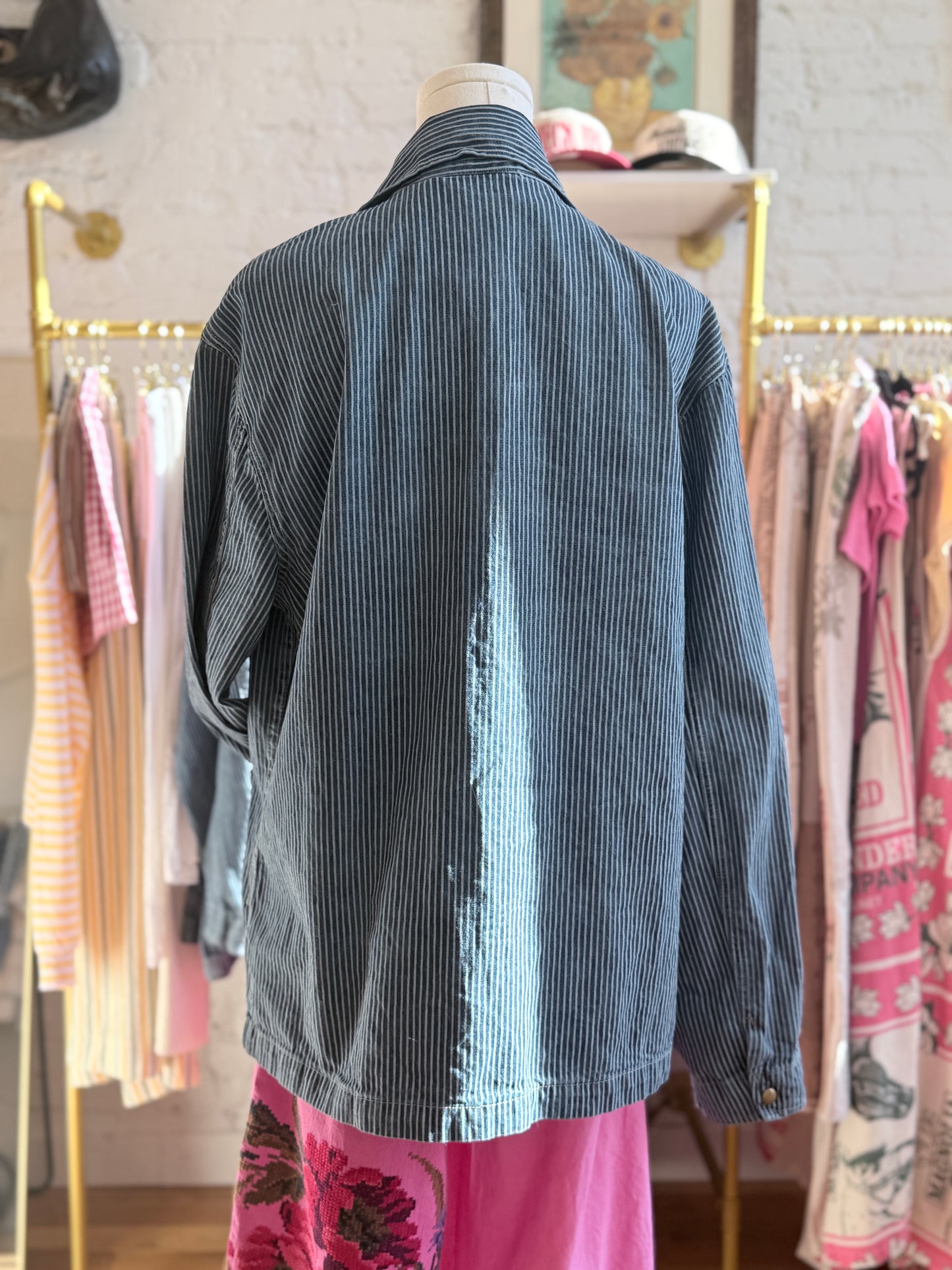 Railroad Stripe Chore Coat
