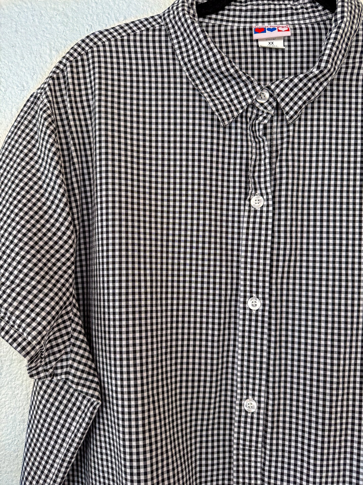 Gingham Top- XL