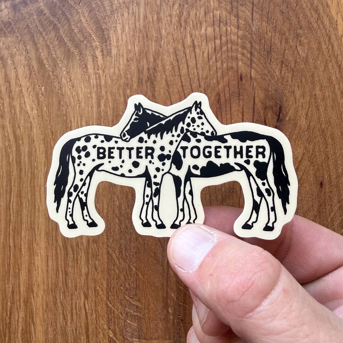Better Together Horses Sticker