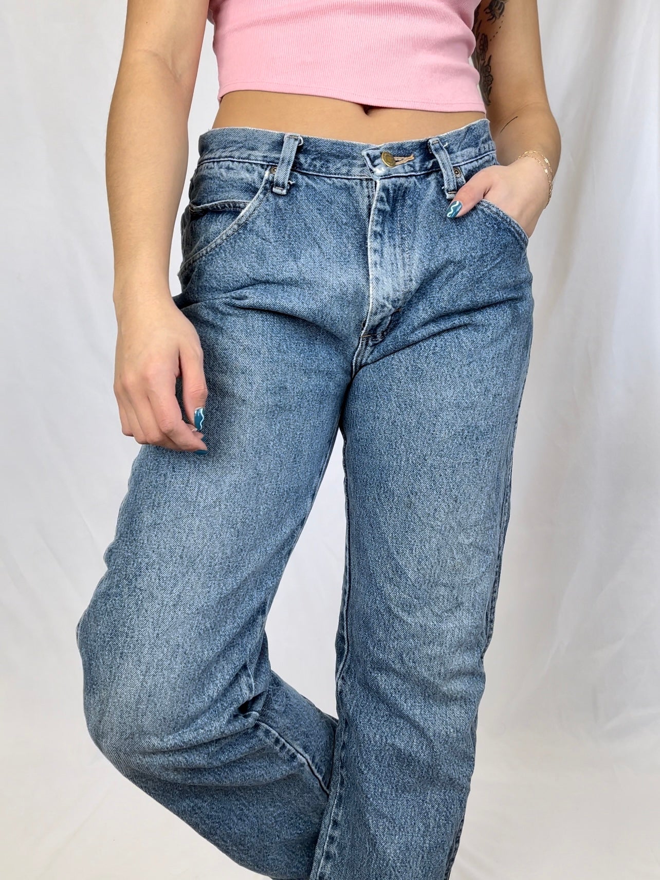 Medium Wash Wranglers (32x29”)