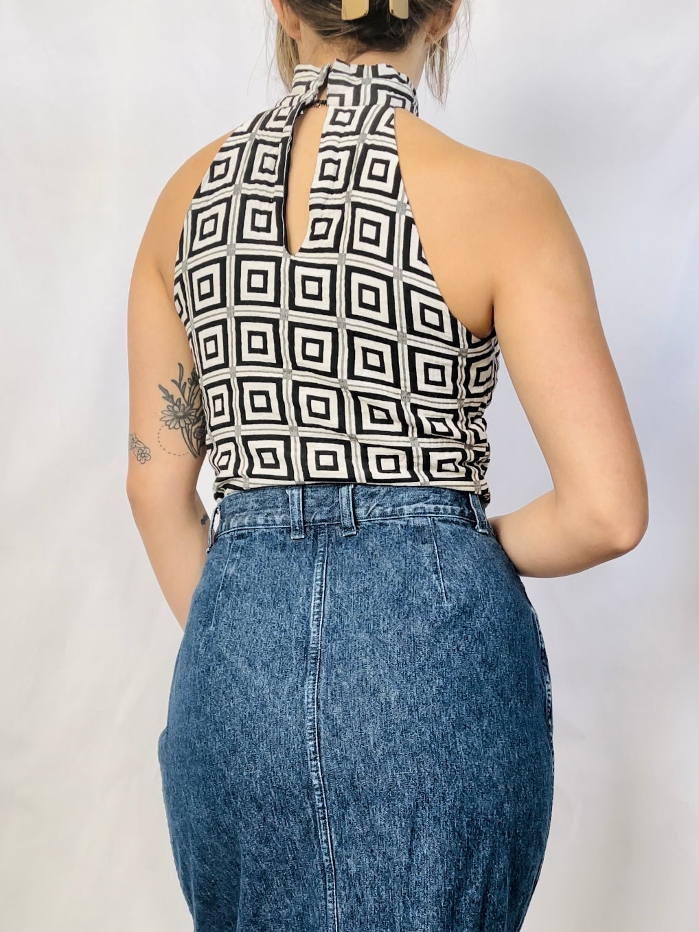Squared Up Halter Top (XS)