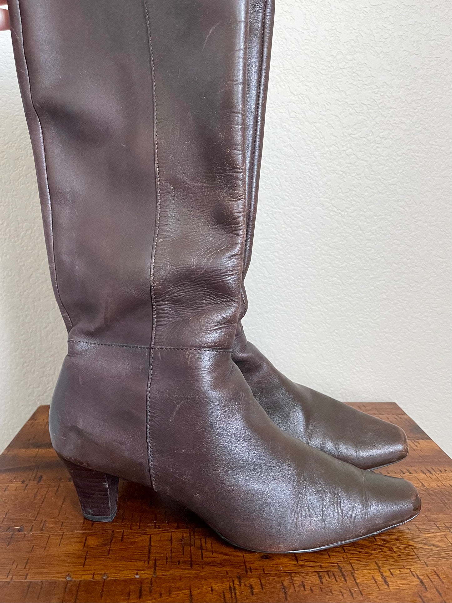 Knee High Brown Boots (8.5”)