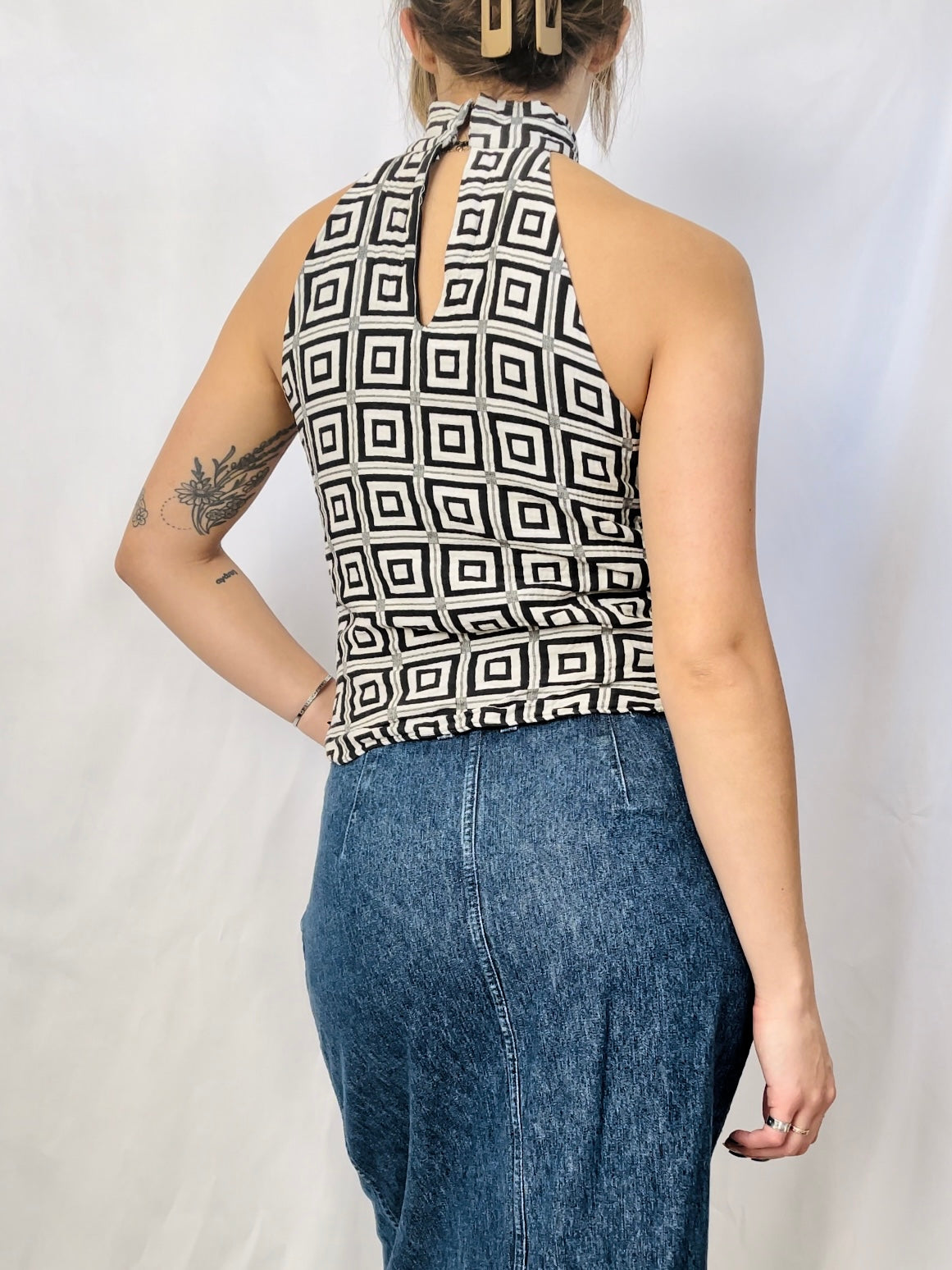 Squared Up Halter Top (XS)