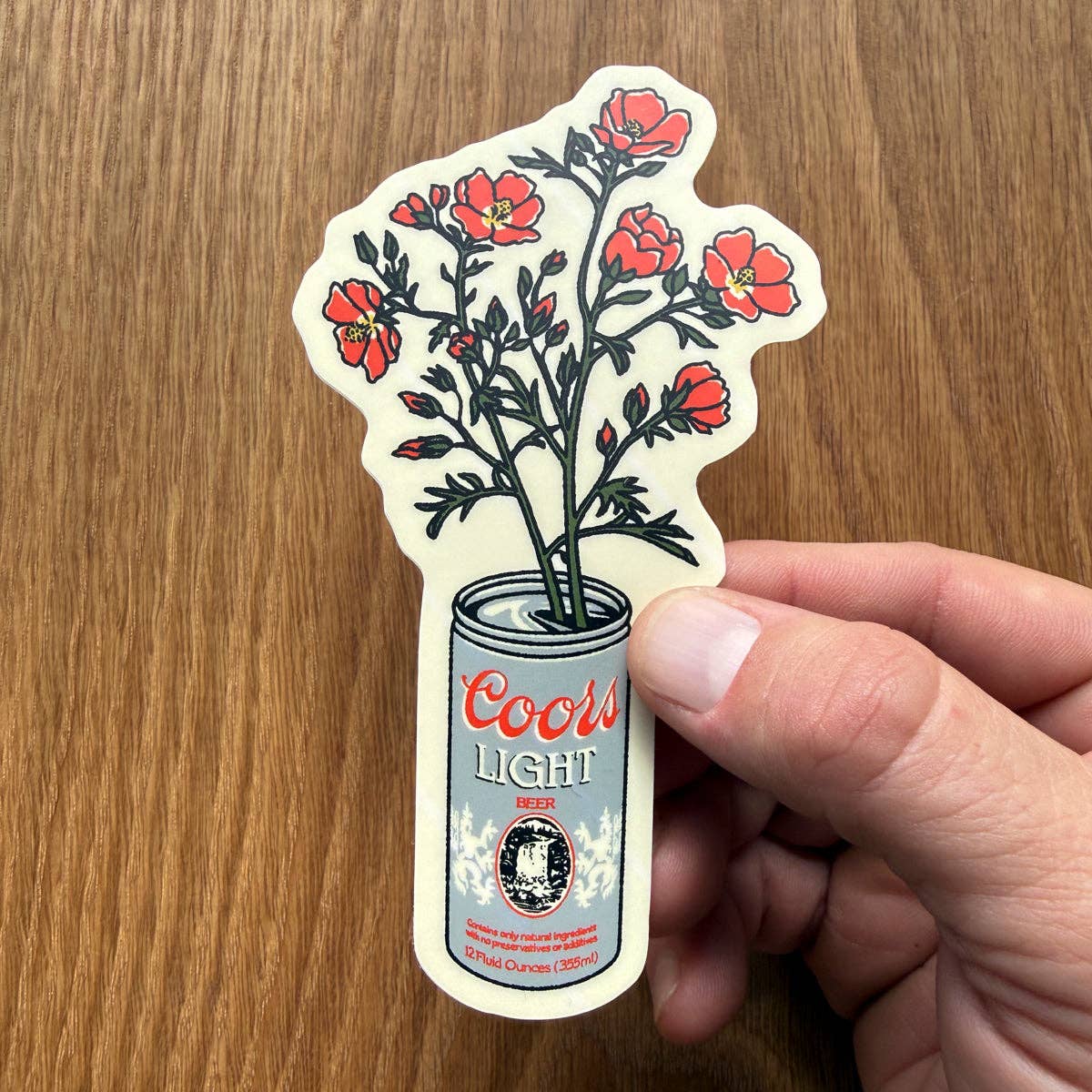 Globemallow Beer Can Sticker