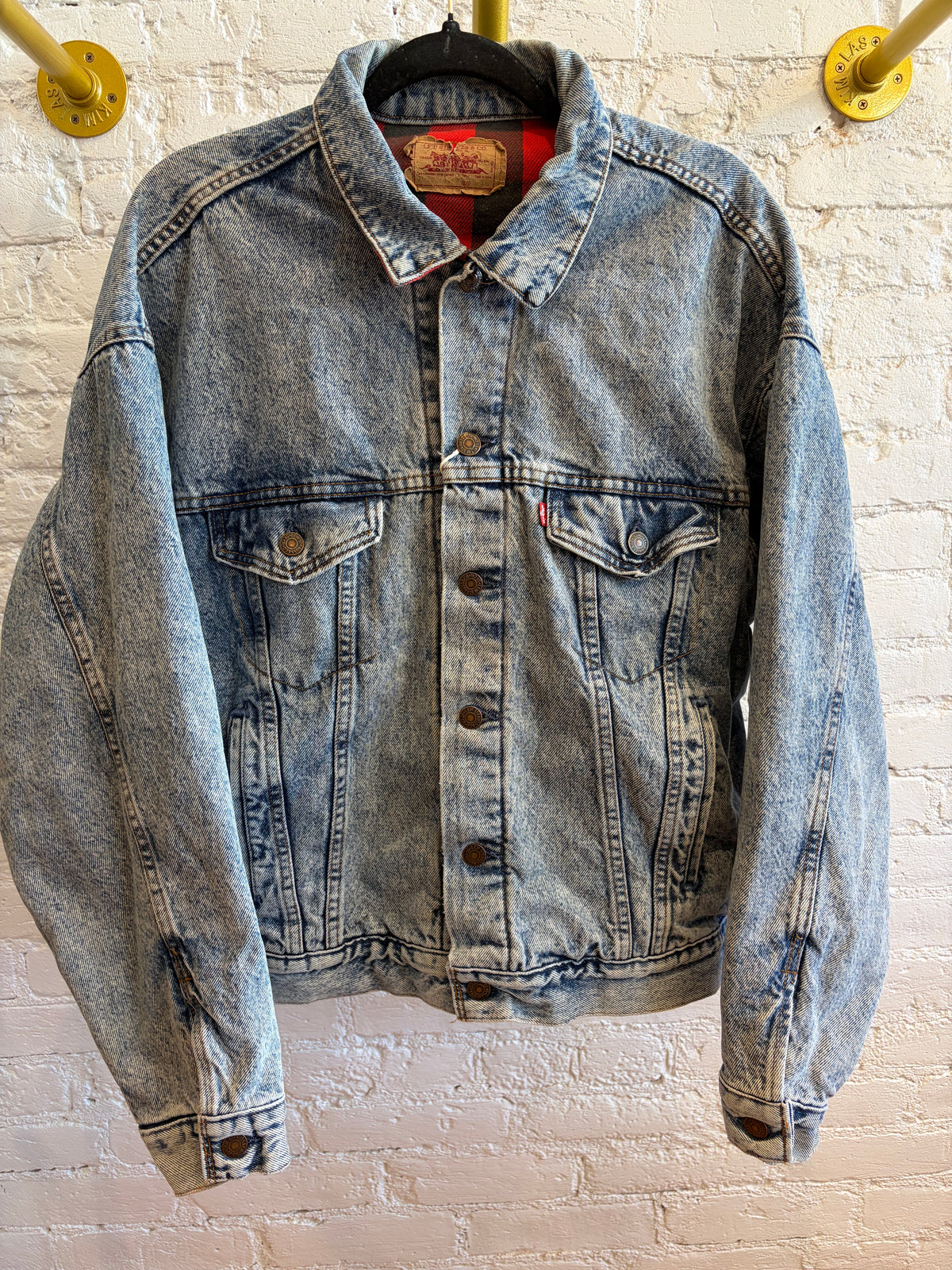 Levi’s Buffalo Plaid Lined Denim Jacket