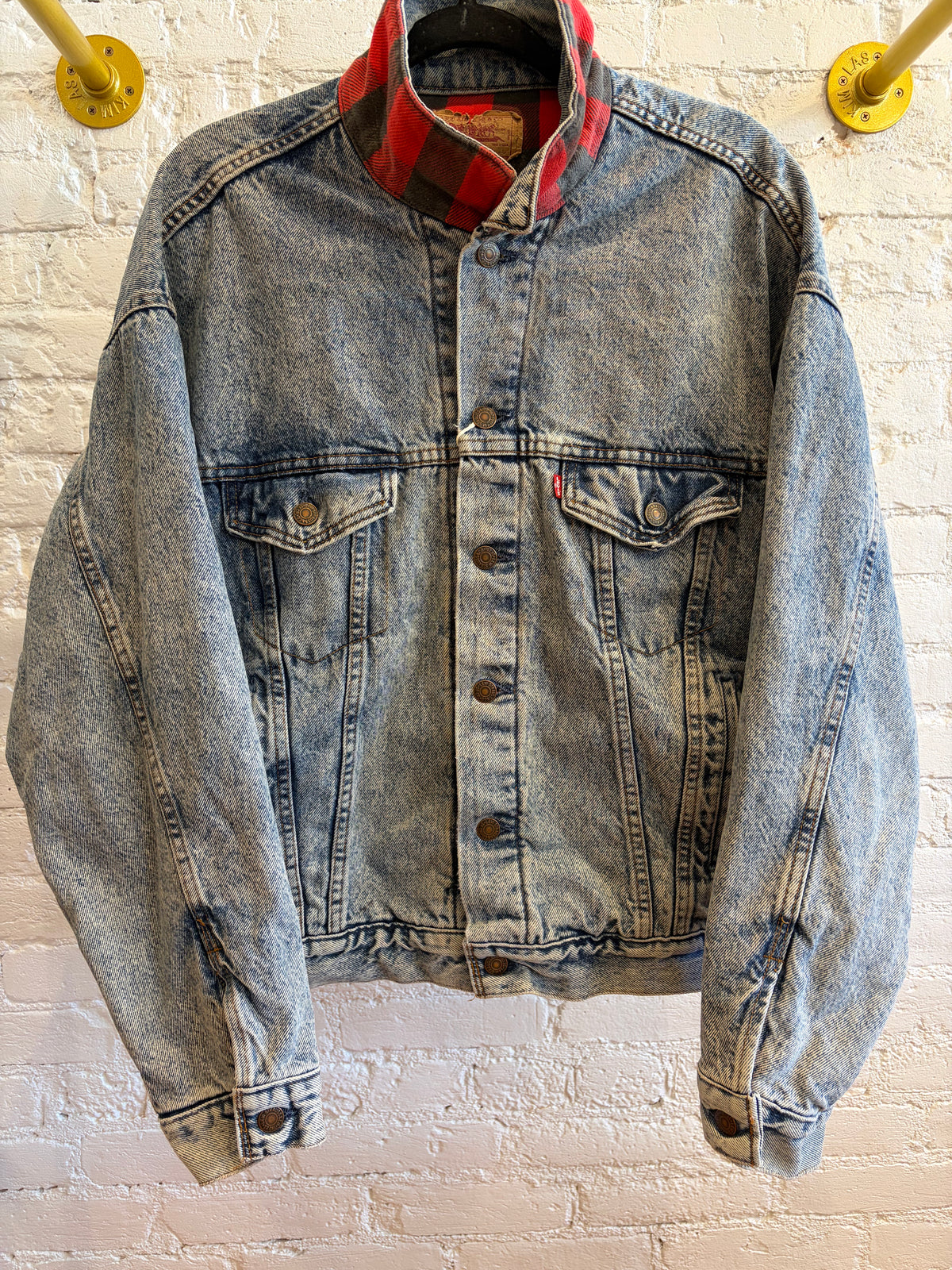 Levi’s Buffalo Plaid Lined Denim Jacket