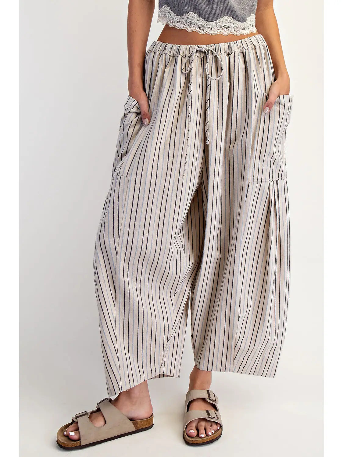 Skylar Cotton Striped Pant