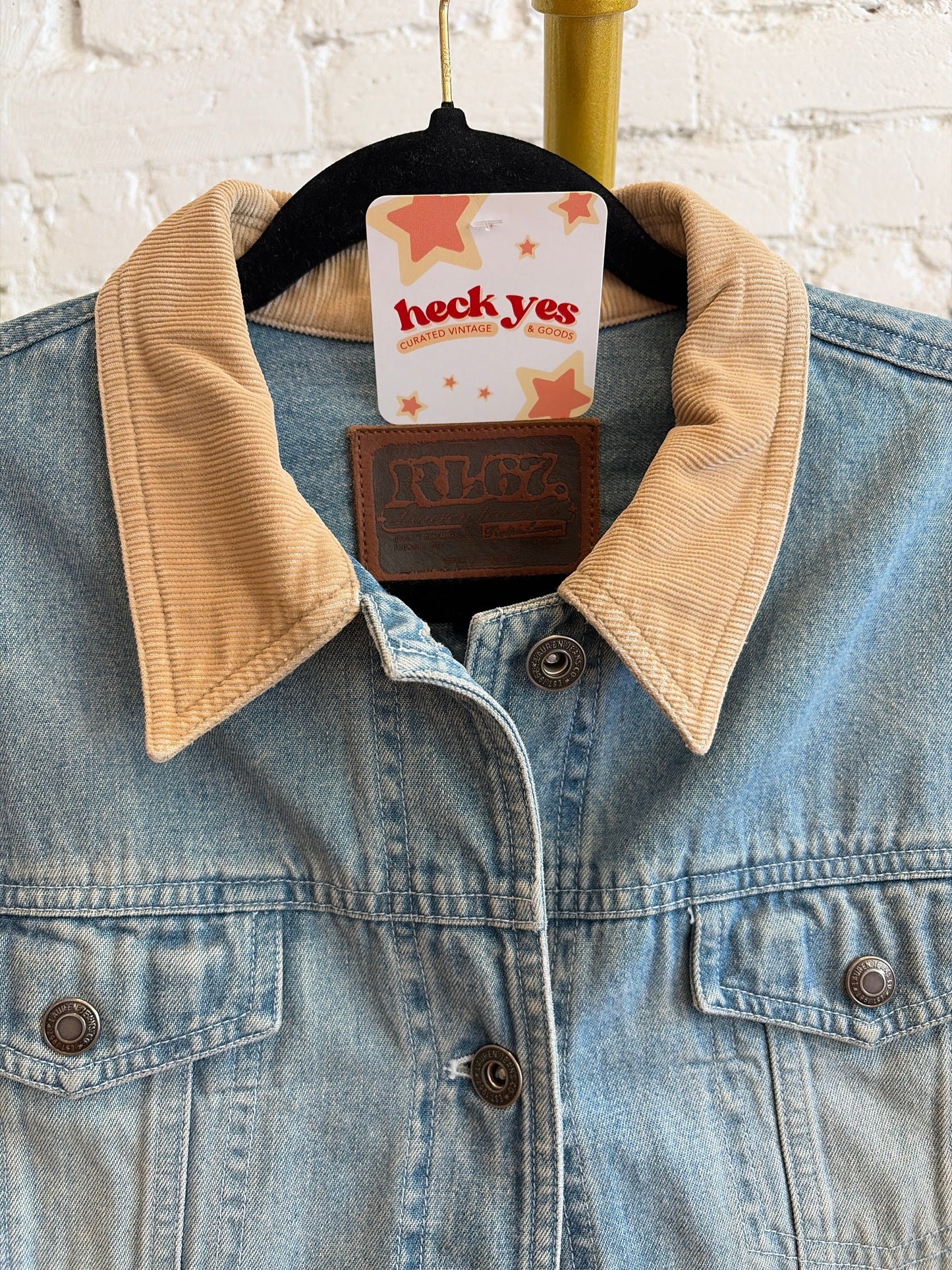 RL Cord Collar Denim Jacket