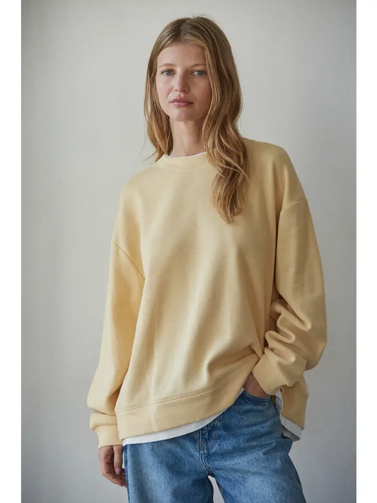 Contrast Hems Sweatshirt