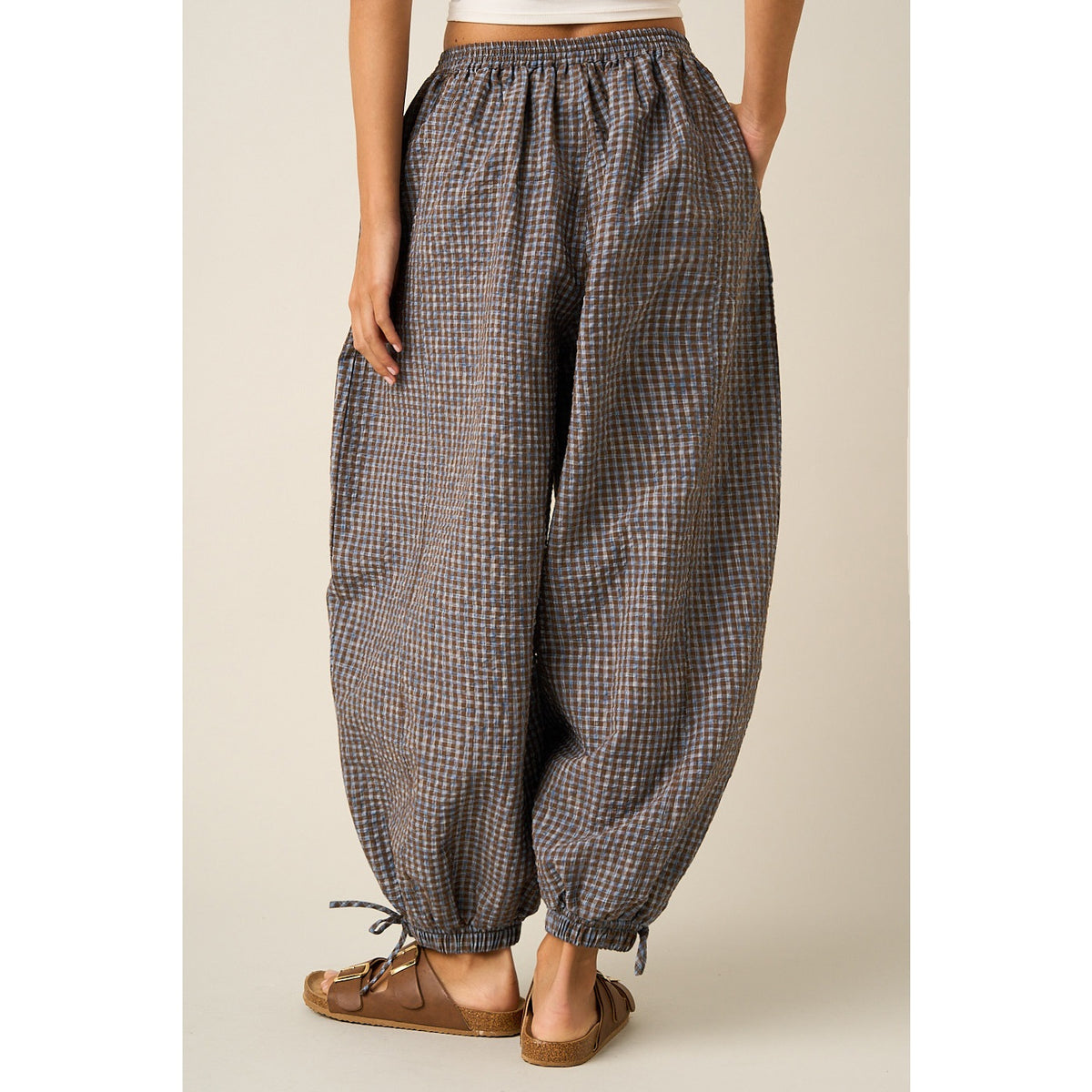 Balloon Gingham Pants