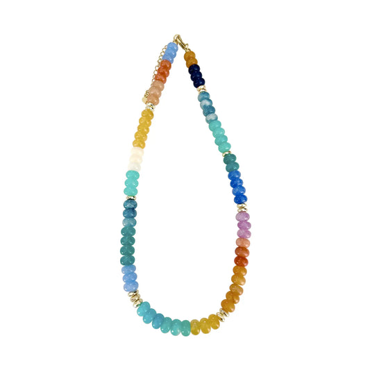 Kerry Aqua Beaded Necklace