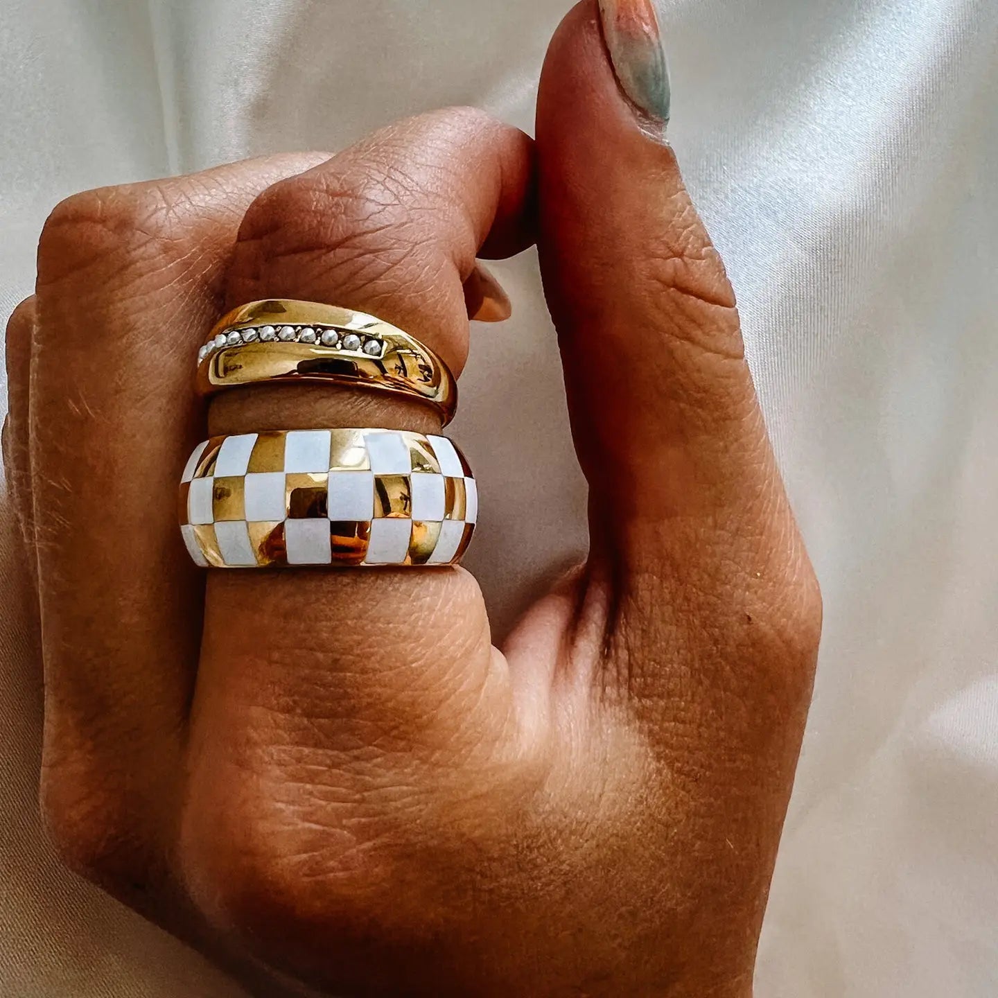 Ronnie Checked Ring