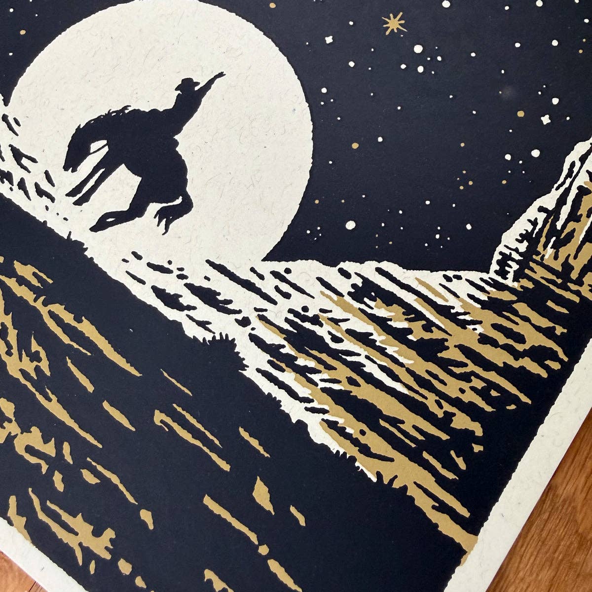 Cosmic Cowboy 10x8in Silkscreen Print
