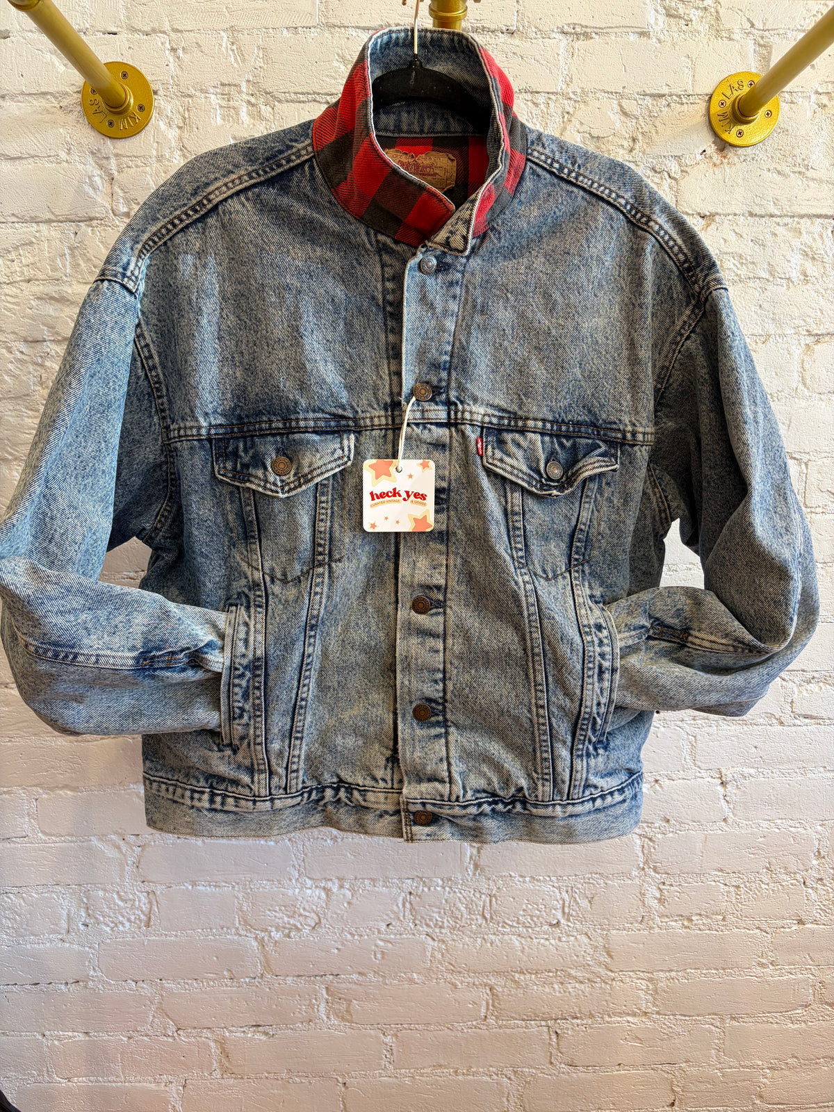 Levi’s Buffalo Plaid Lined Denim Jacket
