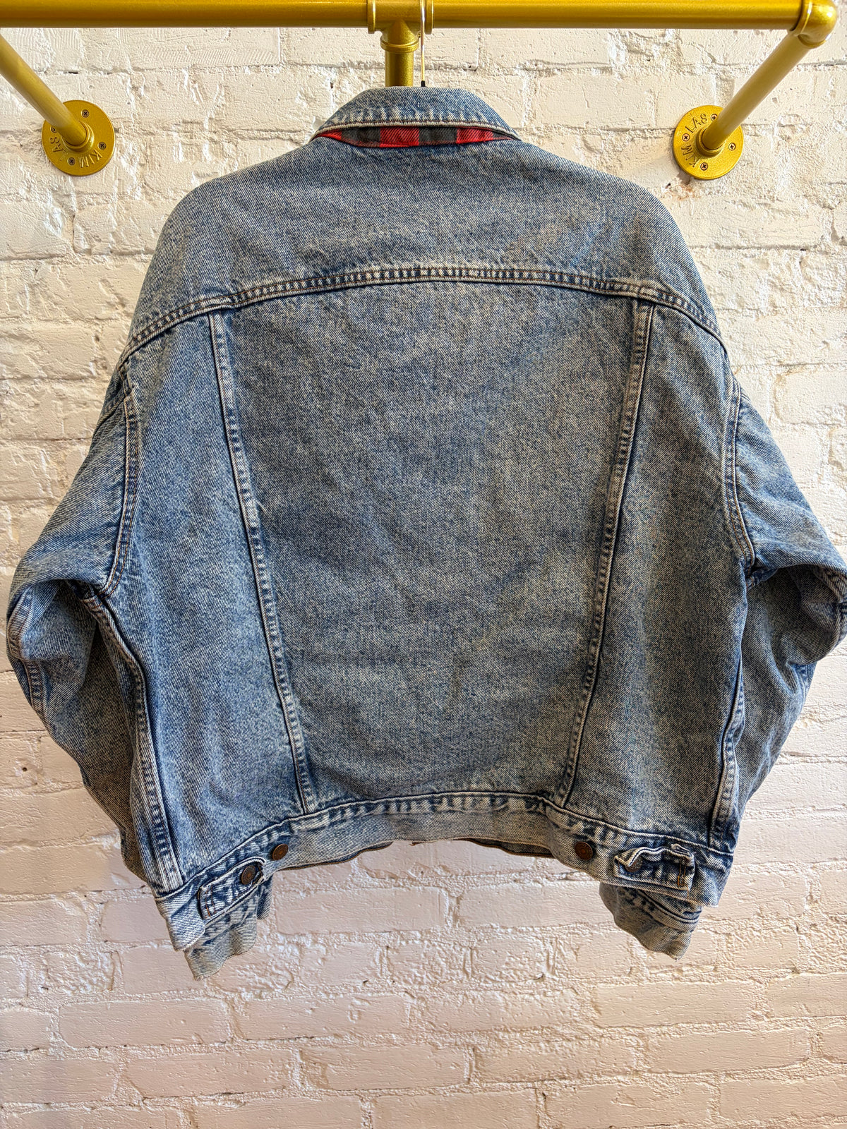 Levi’s Buffalo Plaid Lined Denim Jacket