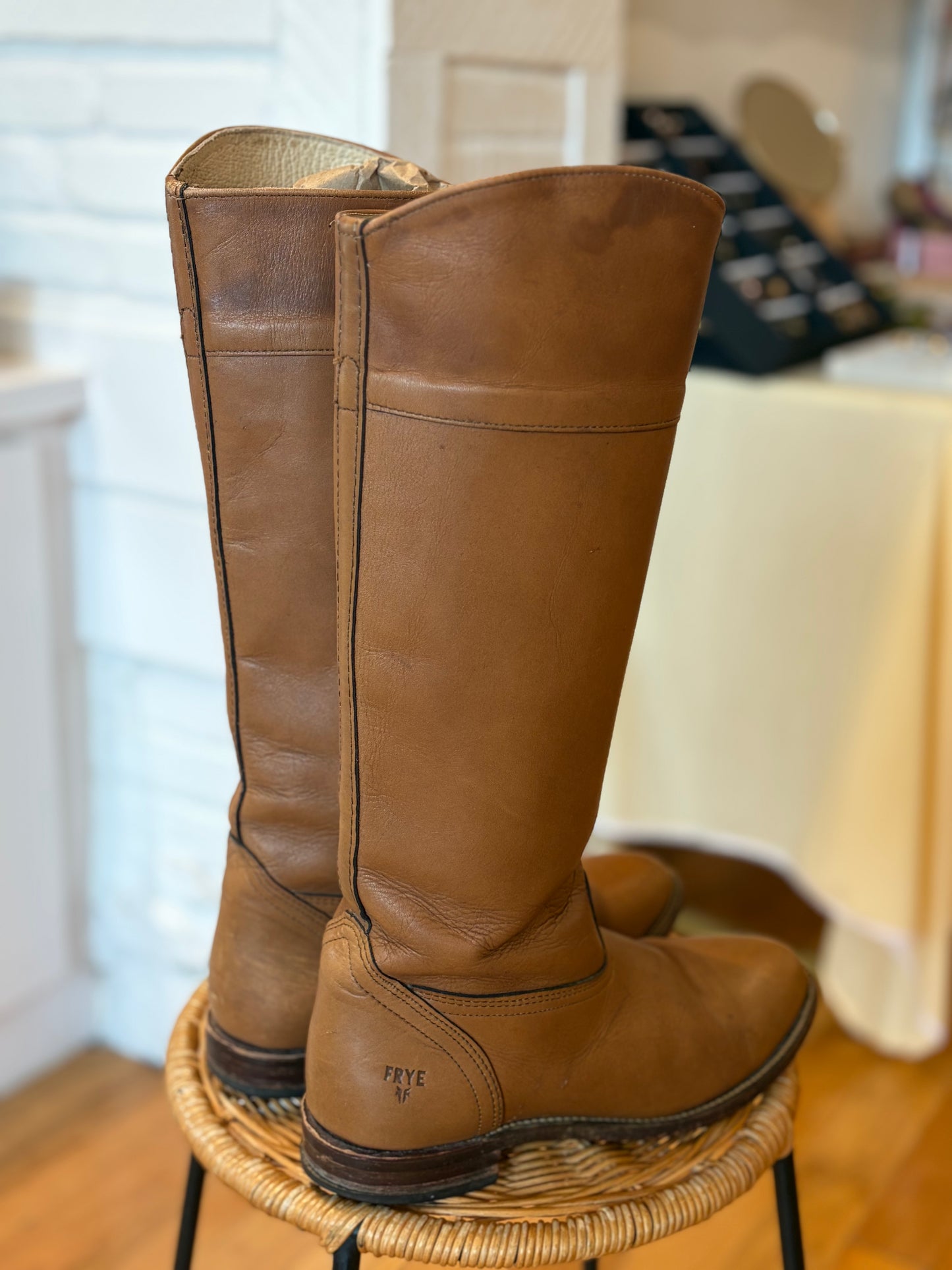 Frye Tan Riding Boots