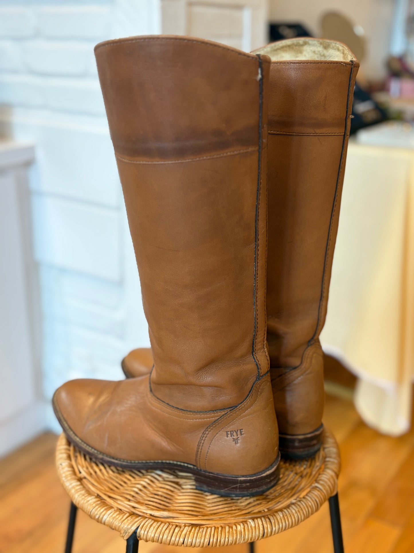 Frye Tan Riding Boots