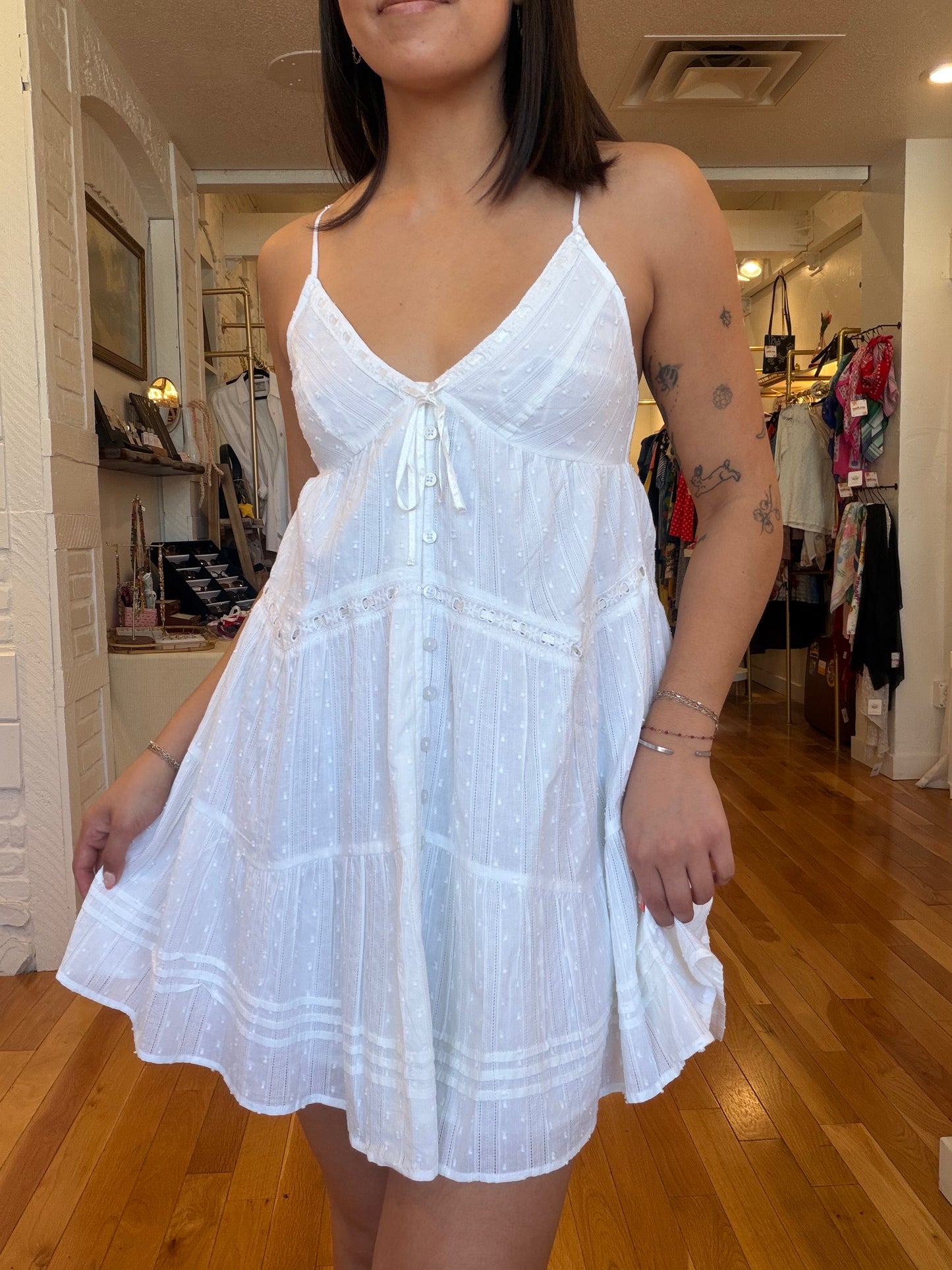 Queens White Mini Dress