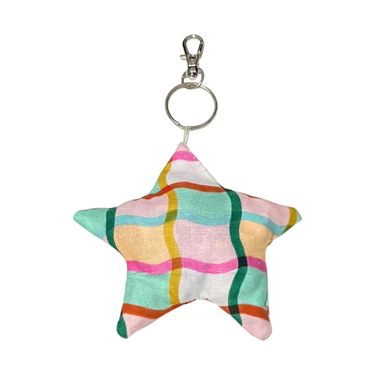 Star Bag Charm- Upcycled