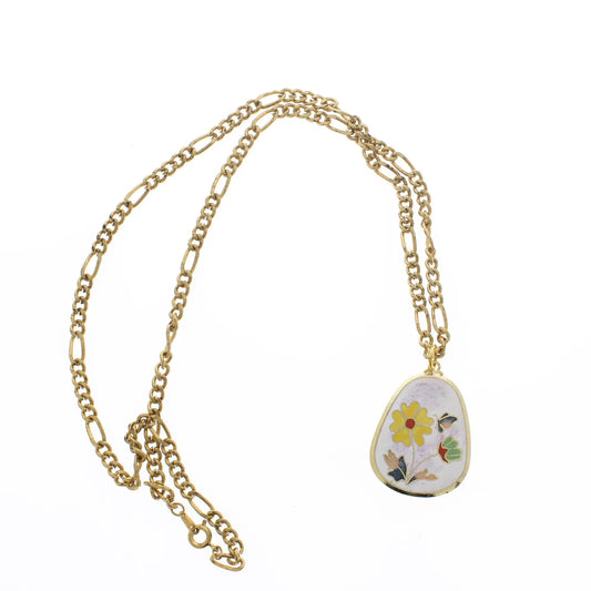 Iris Enamel Chain Necklace