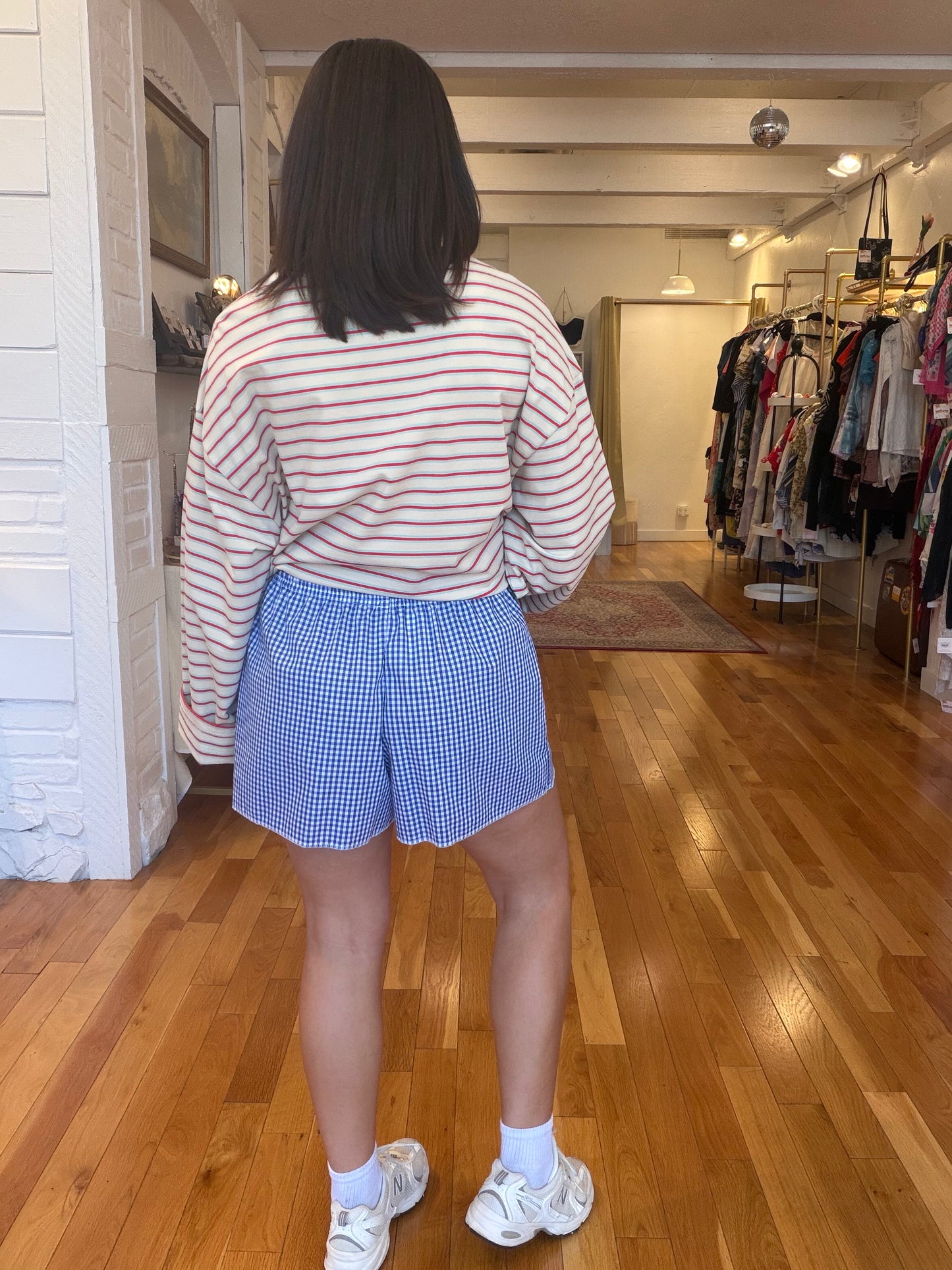 Cabanon Gingham Boxer in Blue
