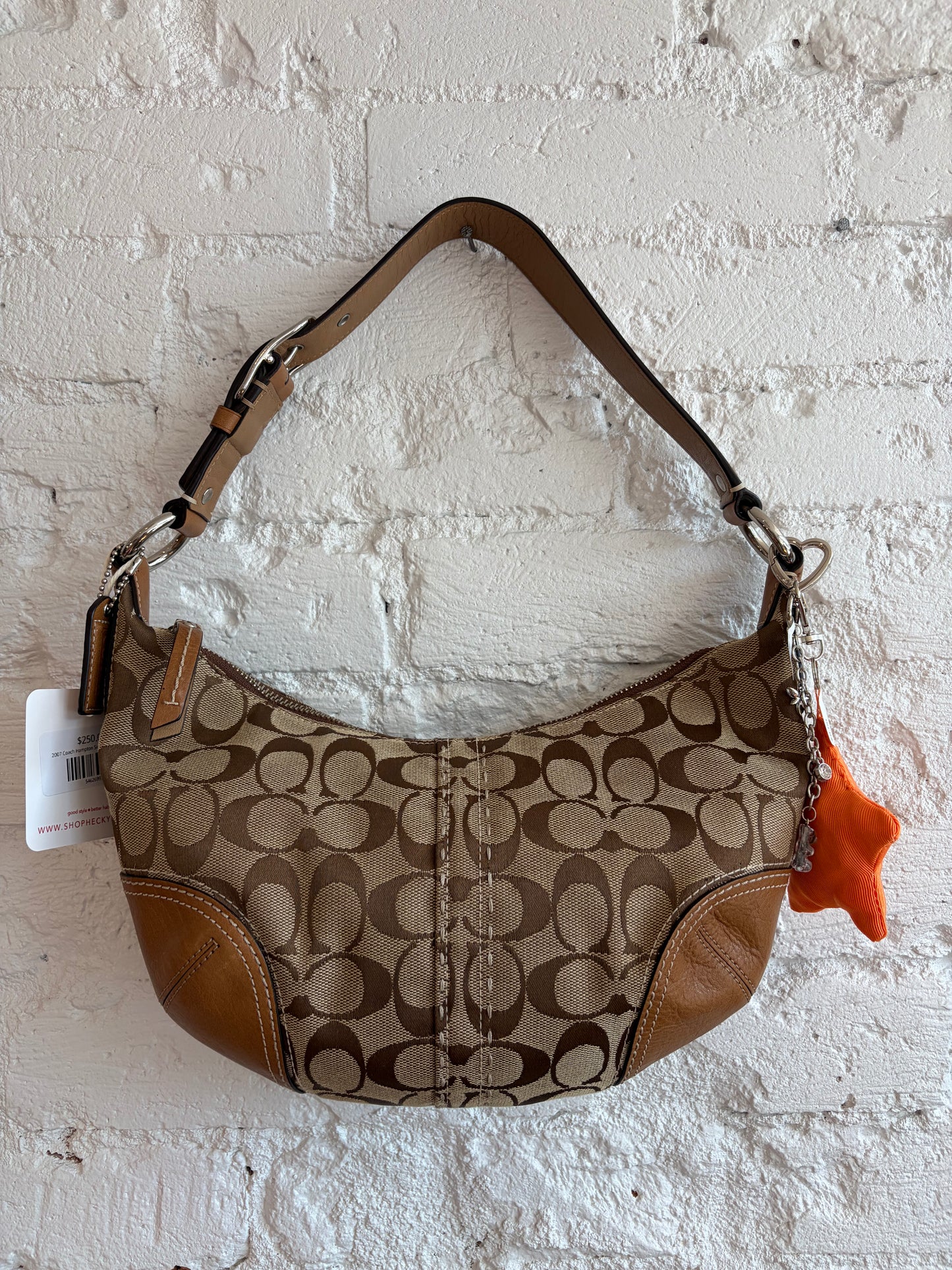2007 Coach Hampton Signature Hobo Bag