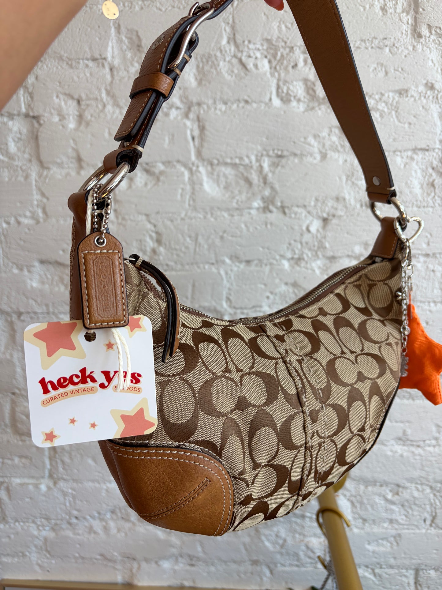 2007 Coach Hampton Signature Hobo Bag