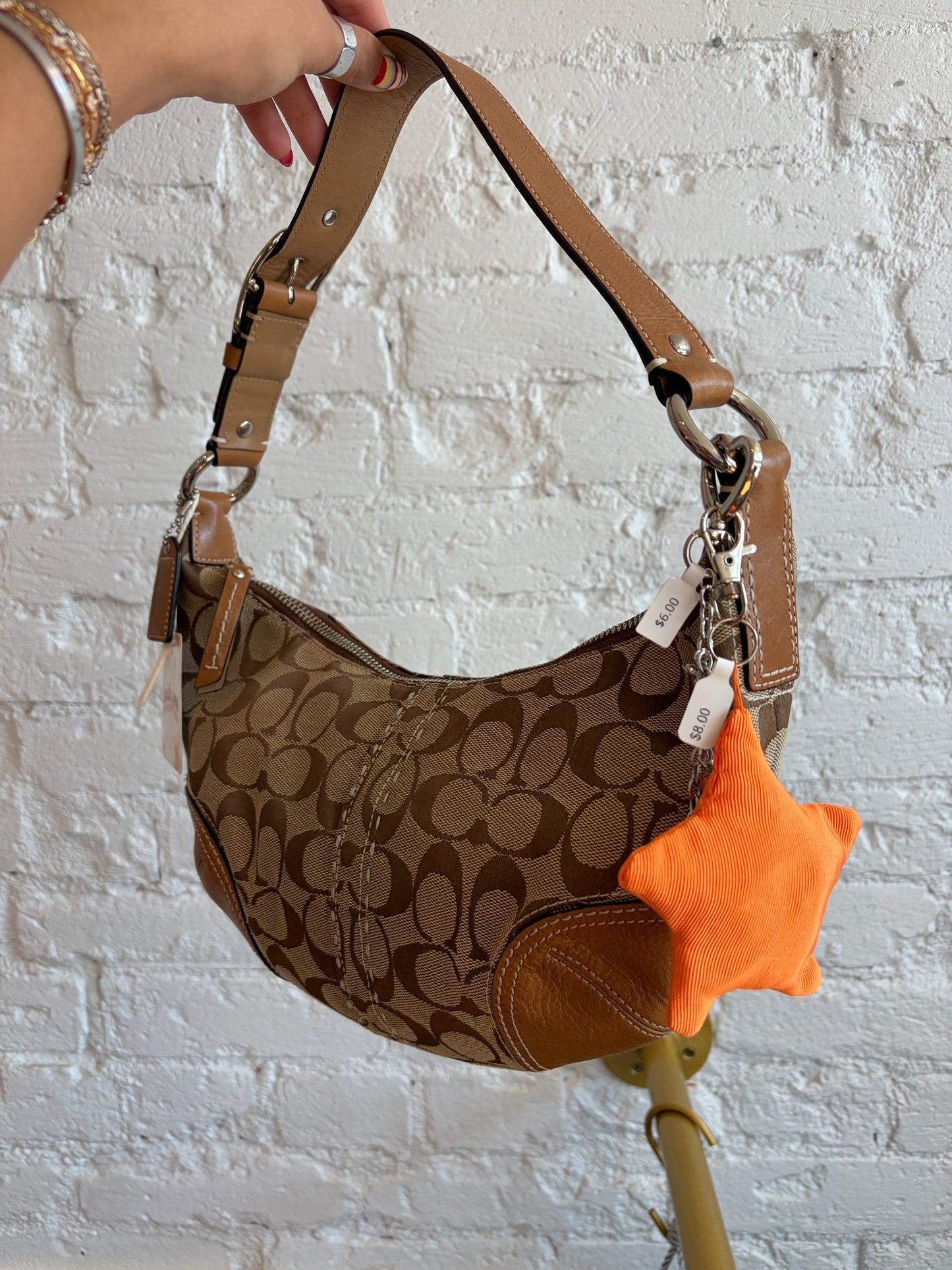 2007 Coach Hampton Signature Hobo Bag