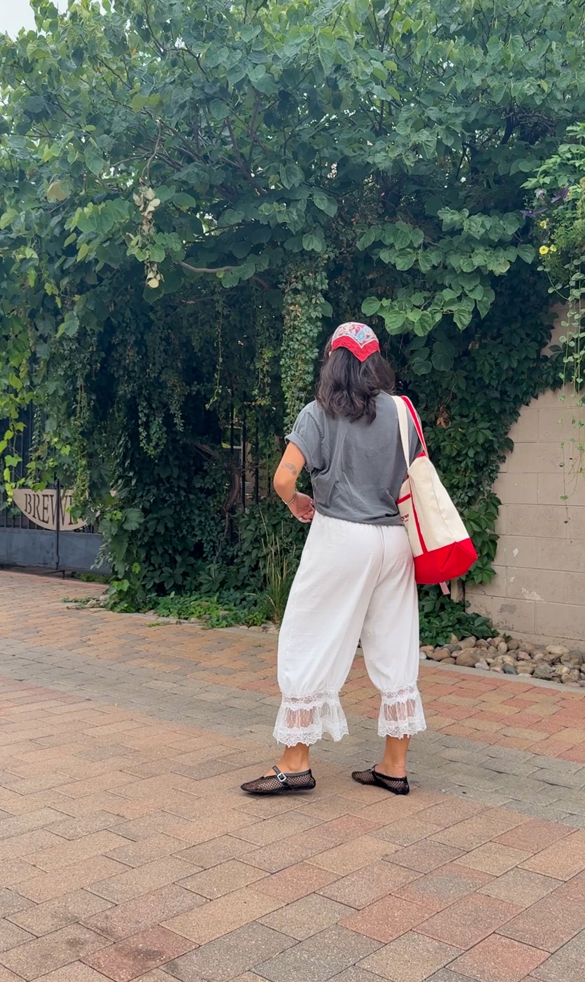 Lantern Lace Trim Bloomer Pant