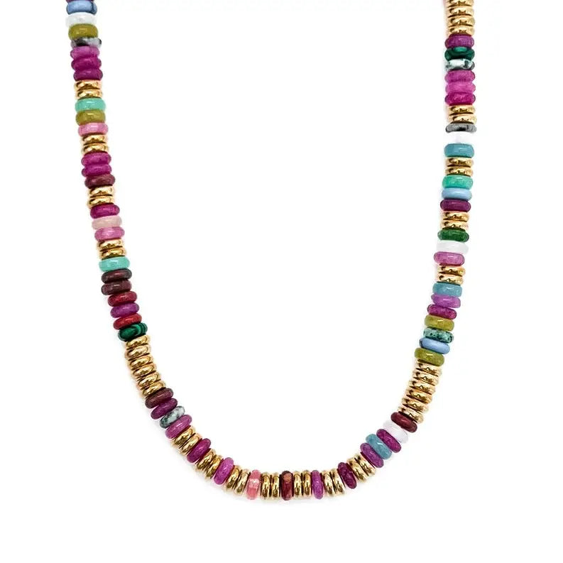 Joan Colorful Beaded Necklace