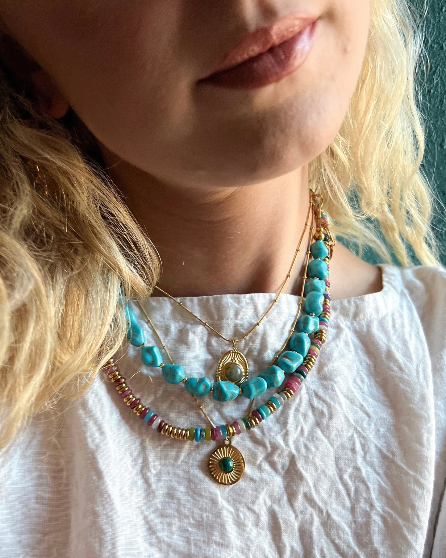Joan Colorful Beaded Necklace
