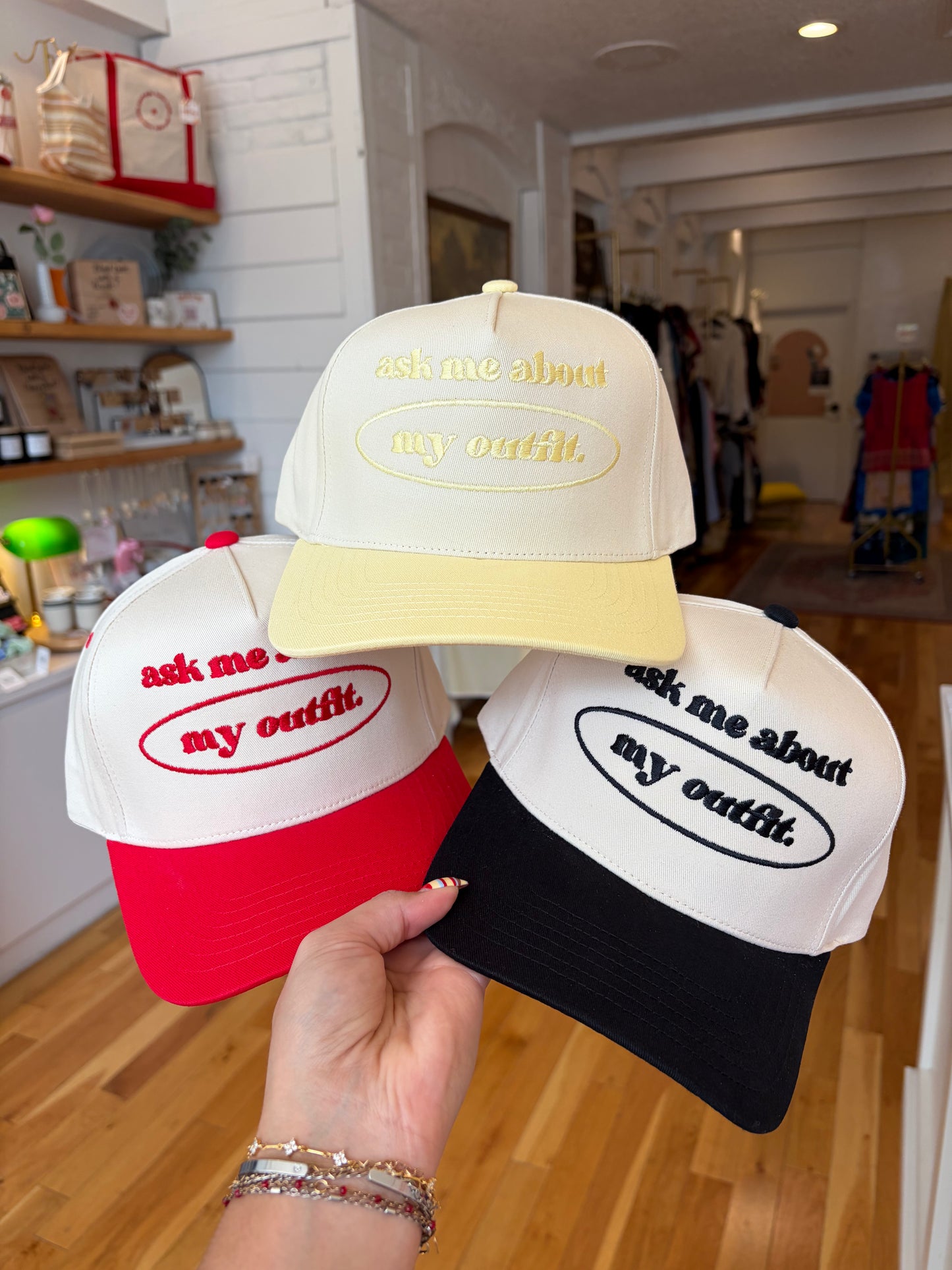 Ask Me About My Outfit Trucker Hat