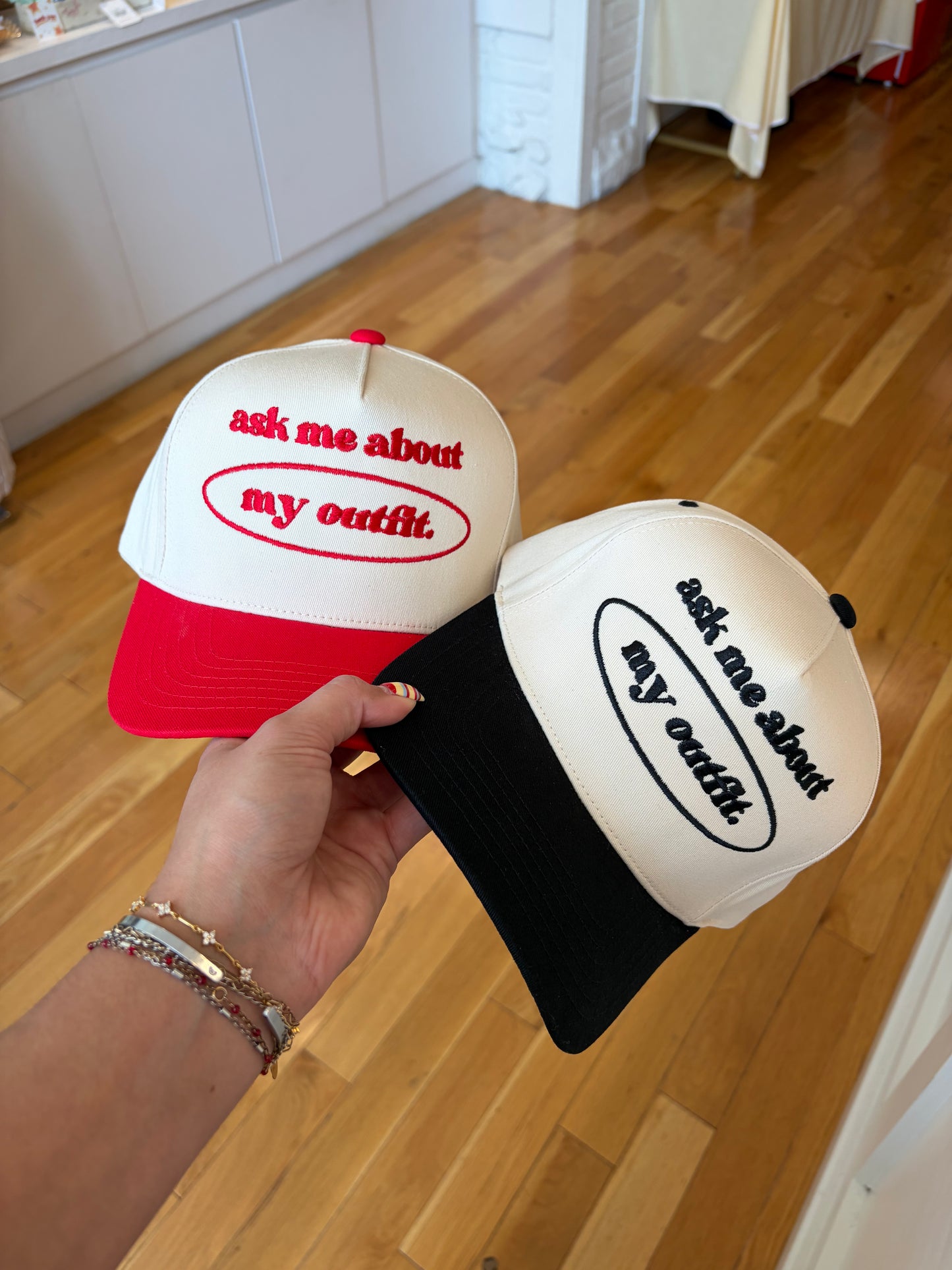 Ask Me About My Outfit Trucker Hat