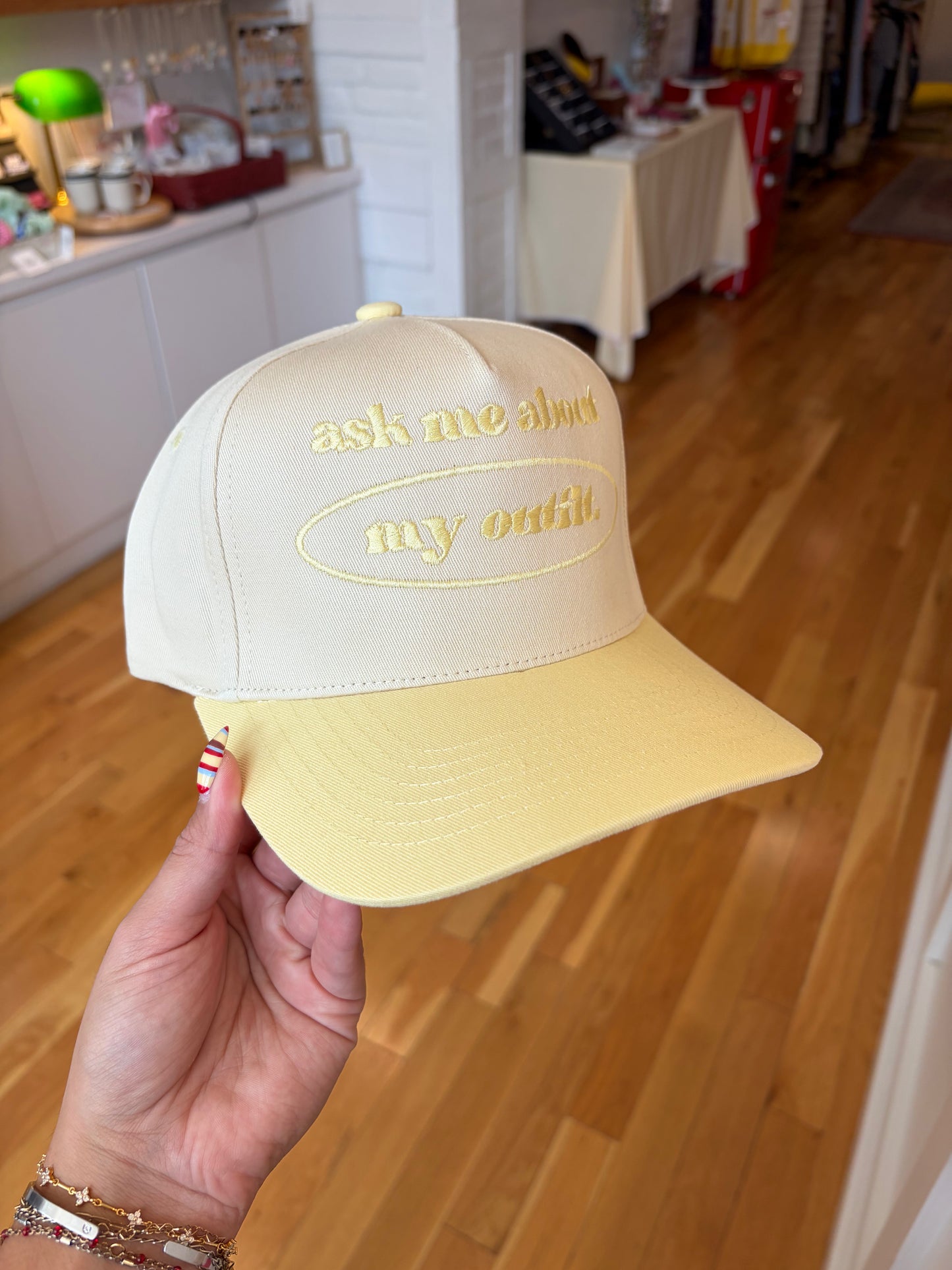 Ask Me About My Outfit Trucker Hat