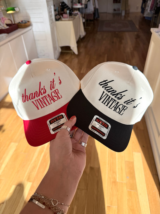 Thanks, It's Vintage Trucker Hat
