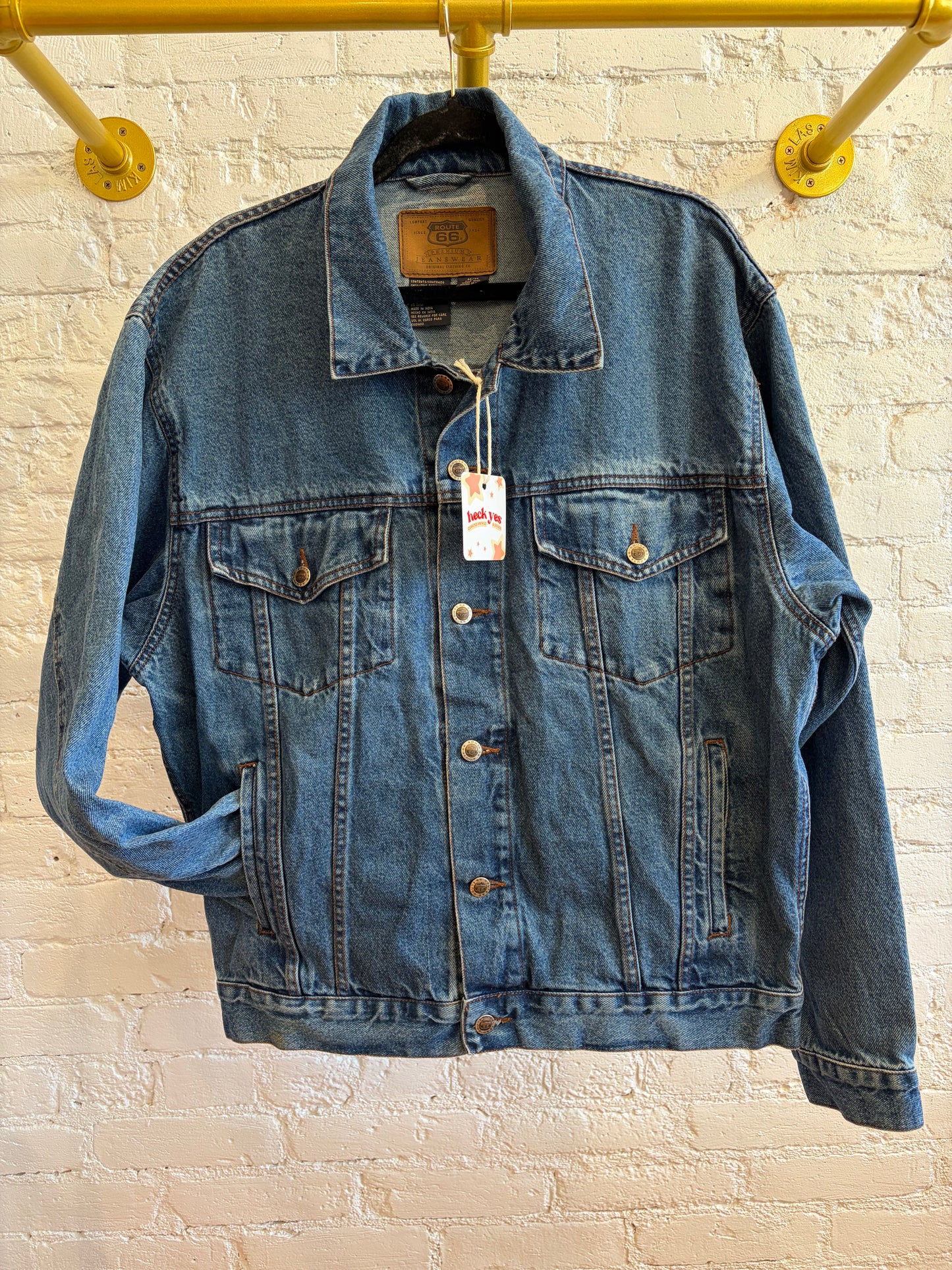 Route 66 Denim Trucker Jacket