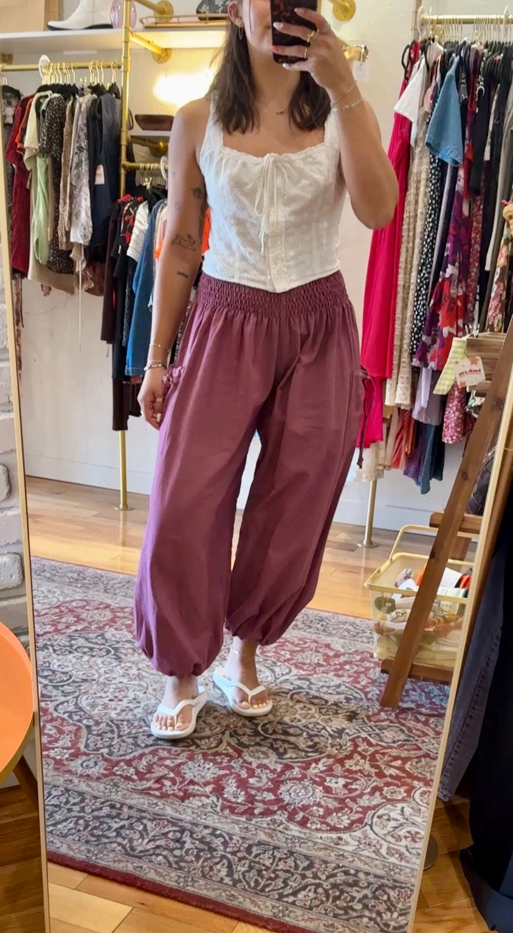 Picasso Smocked Bloomer Pant