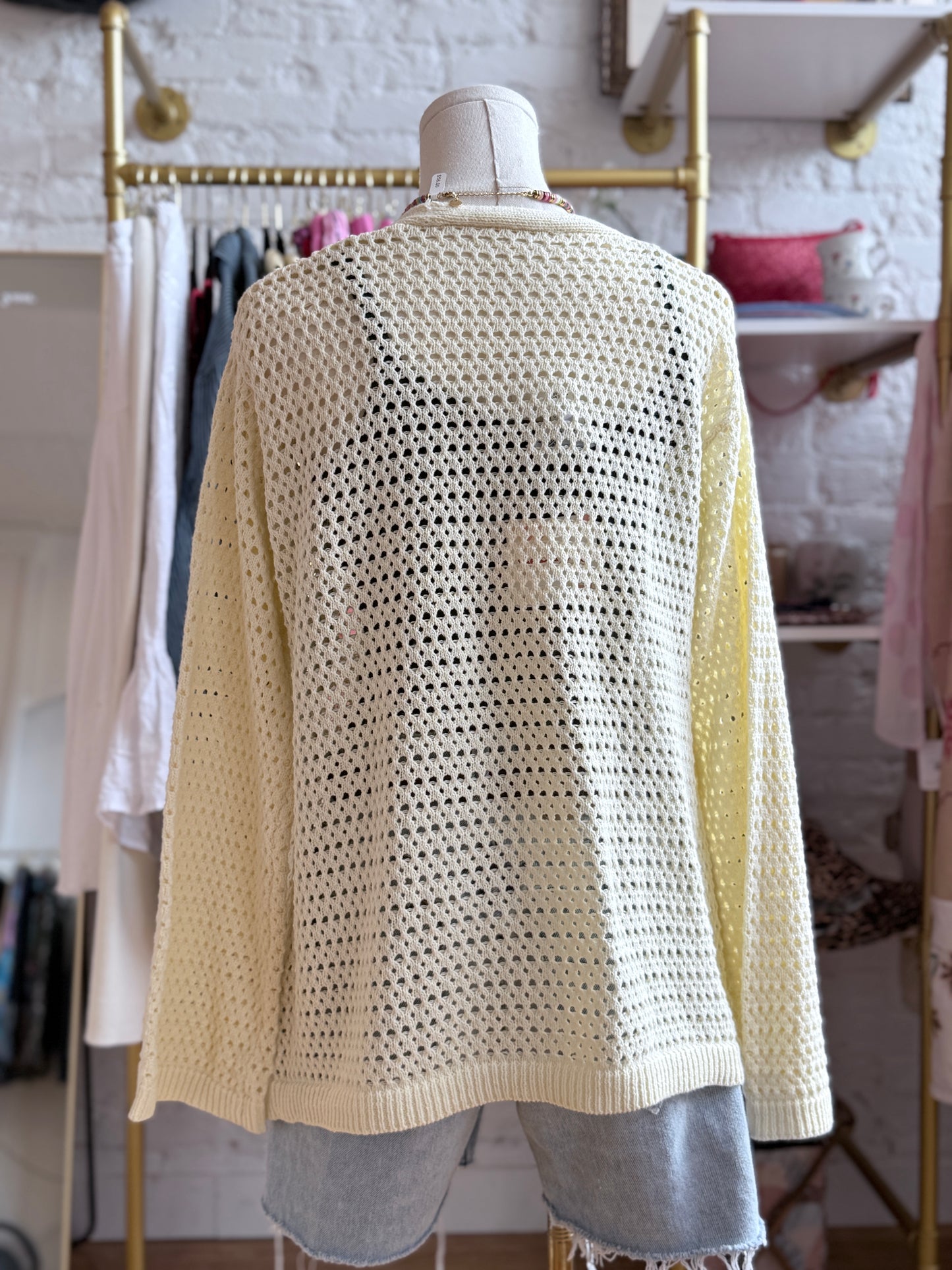 Butter Cream Tie Front Cardigan