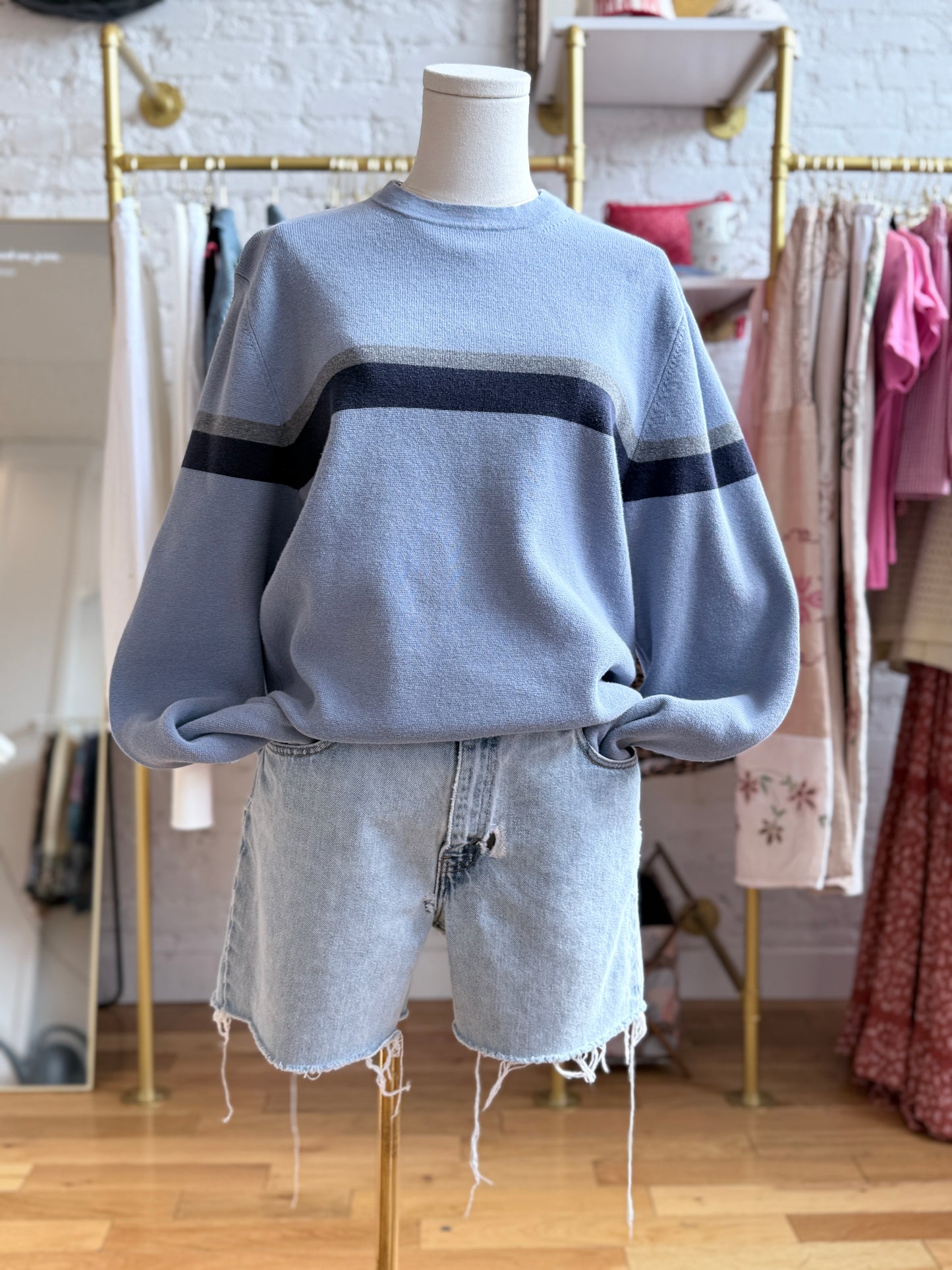 Blue Stripe Sweater